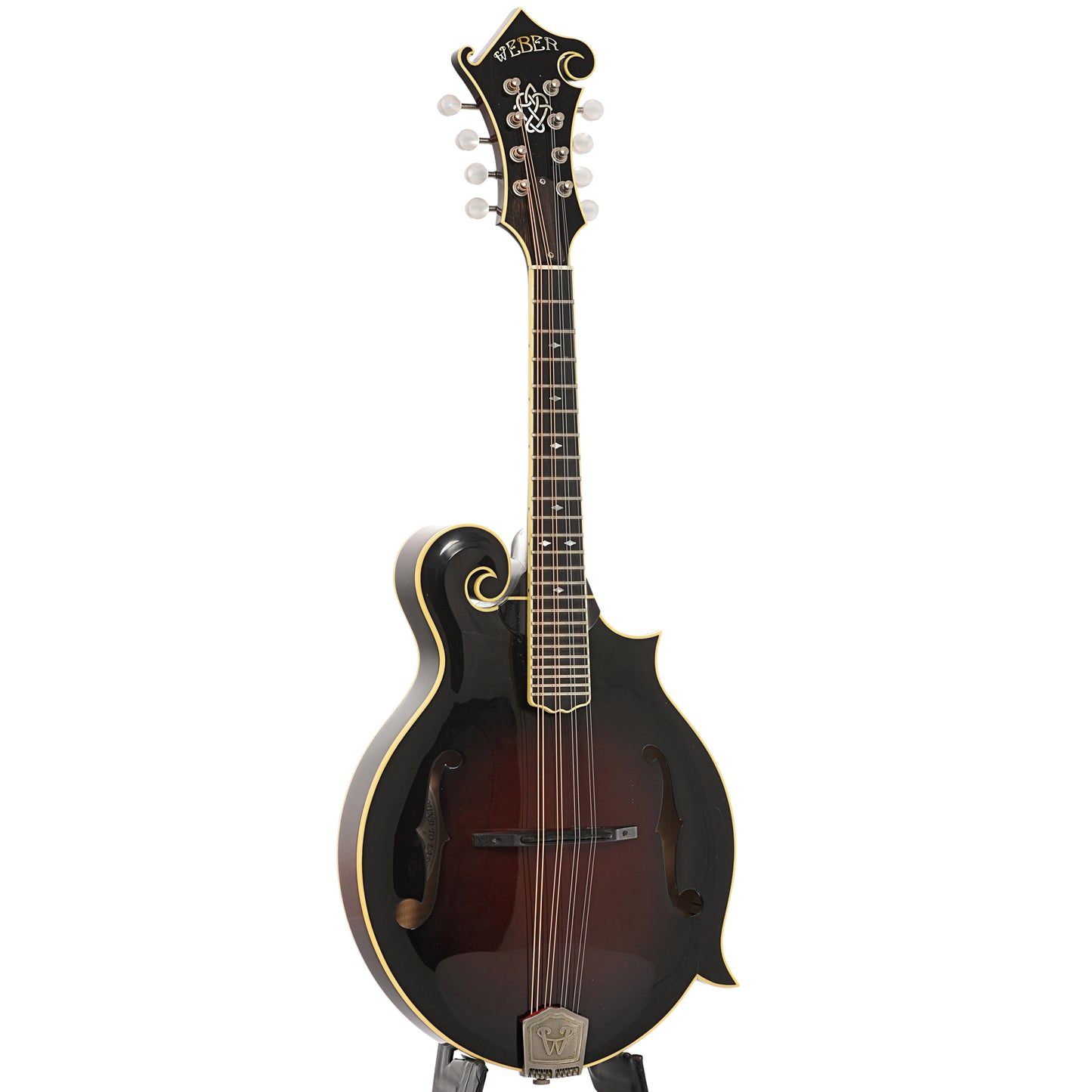 Full front and side of Weber Yellowstone F-Model Mandolin (2005)