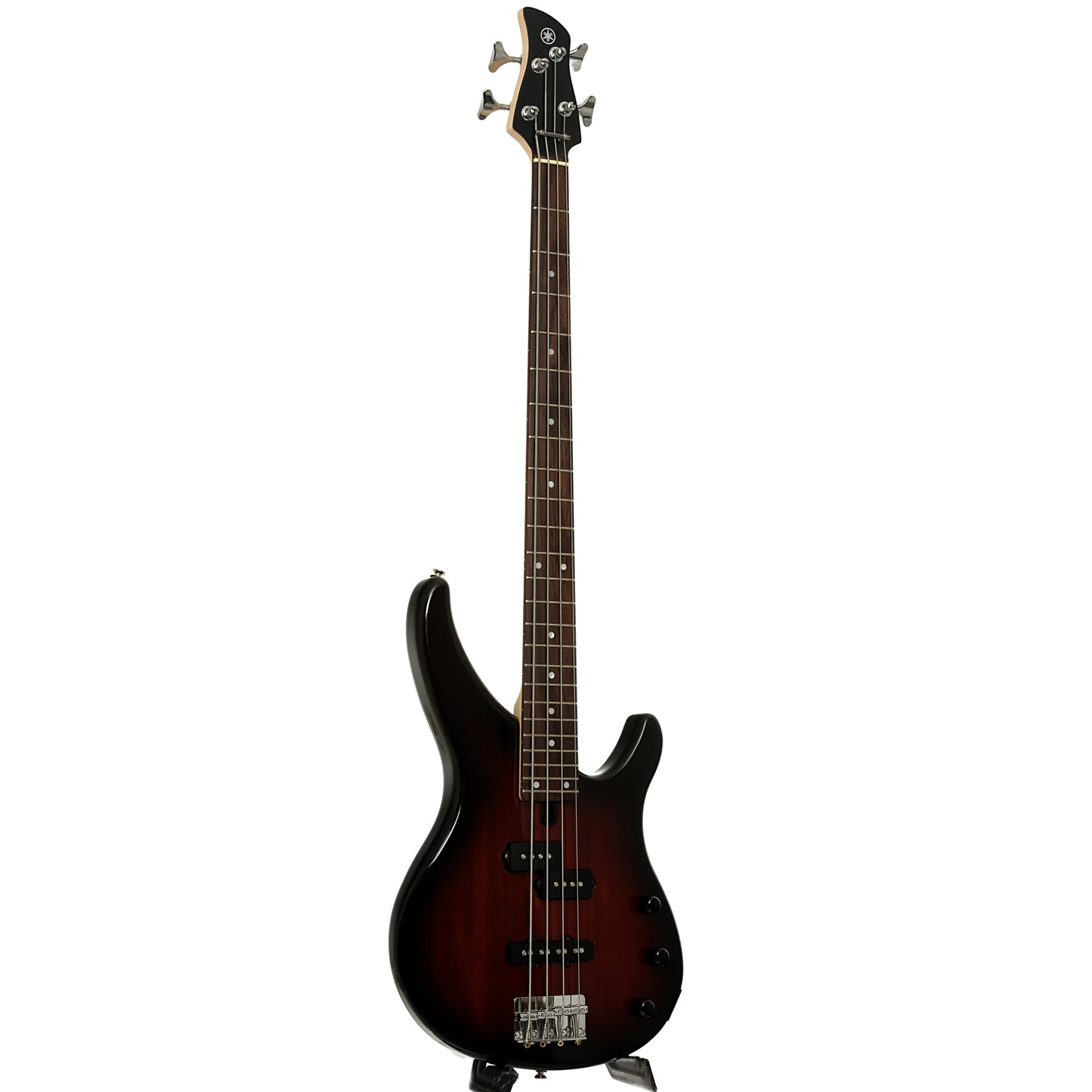 Full front and side of Yamaha TRBX174 4-String Electric Bass