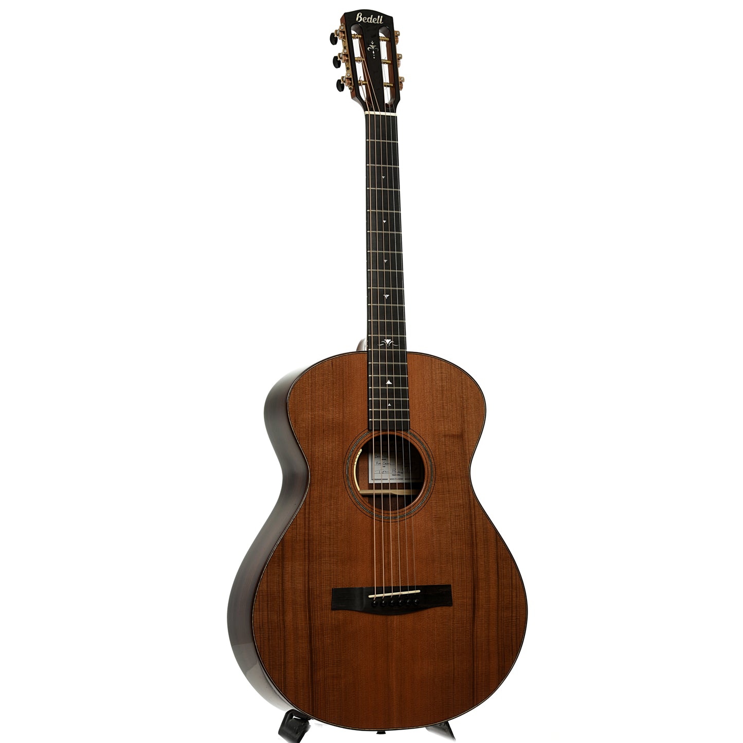 Full front and side of Bedell Angelica Bella Voce Acoustic-Electric Guitar 