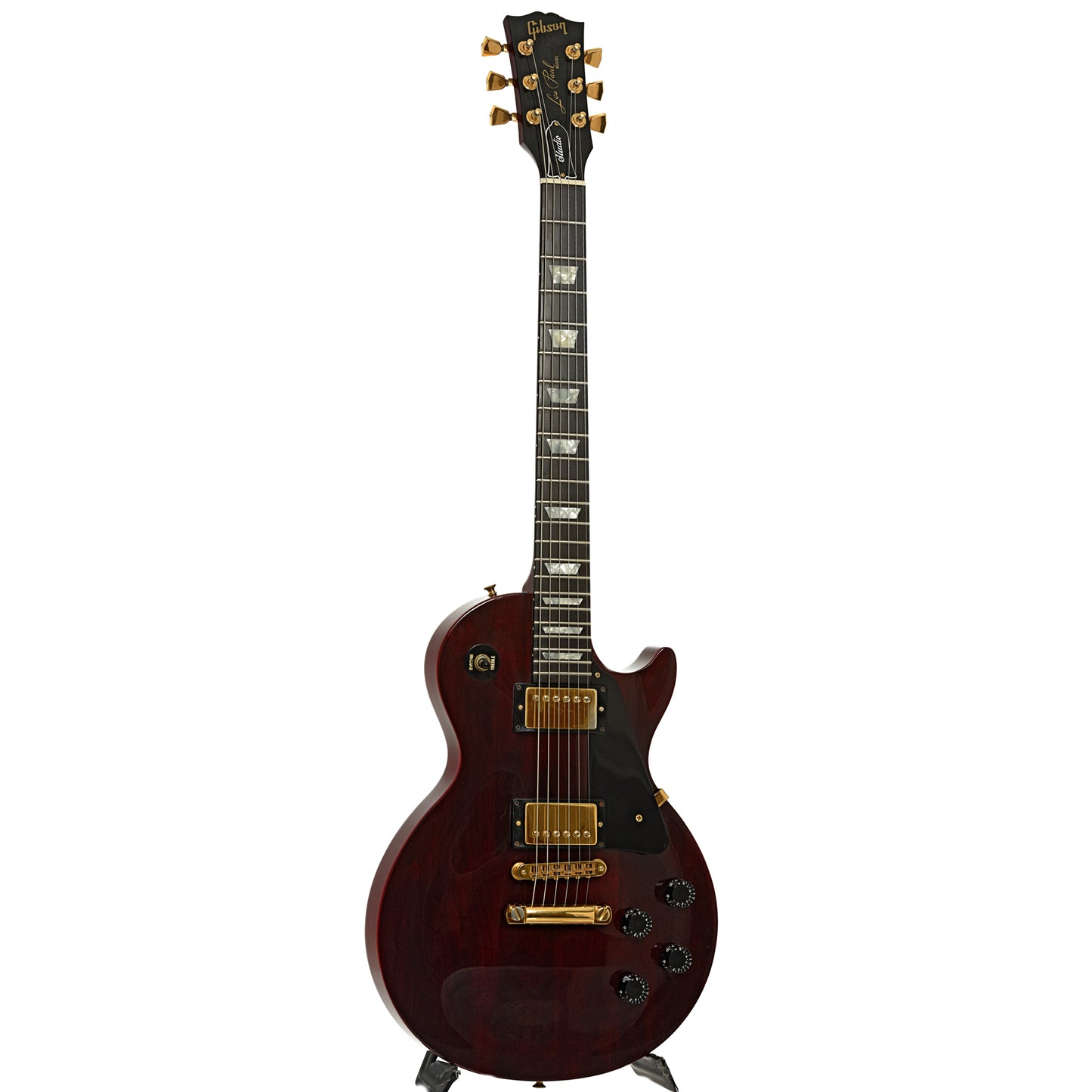 Full front and side of Gibson Les Paul Studio Electric Guitar