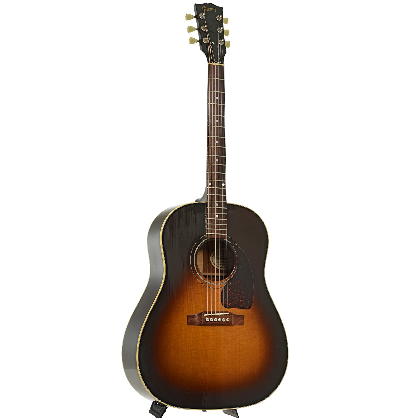 Full front and side of Gibson J-45 Acoustic Guitar