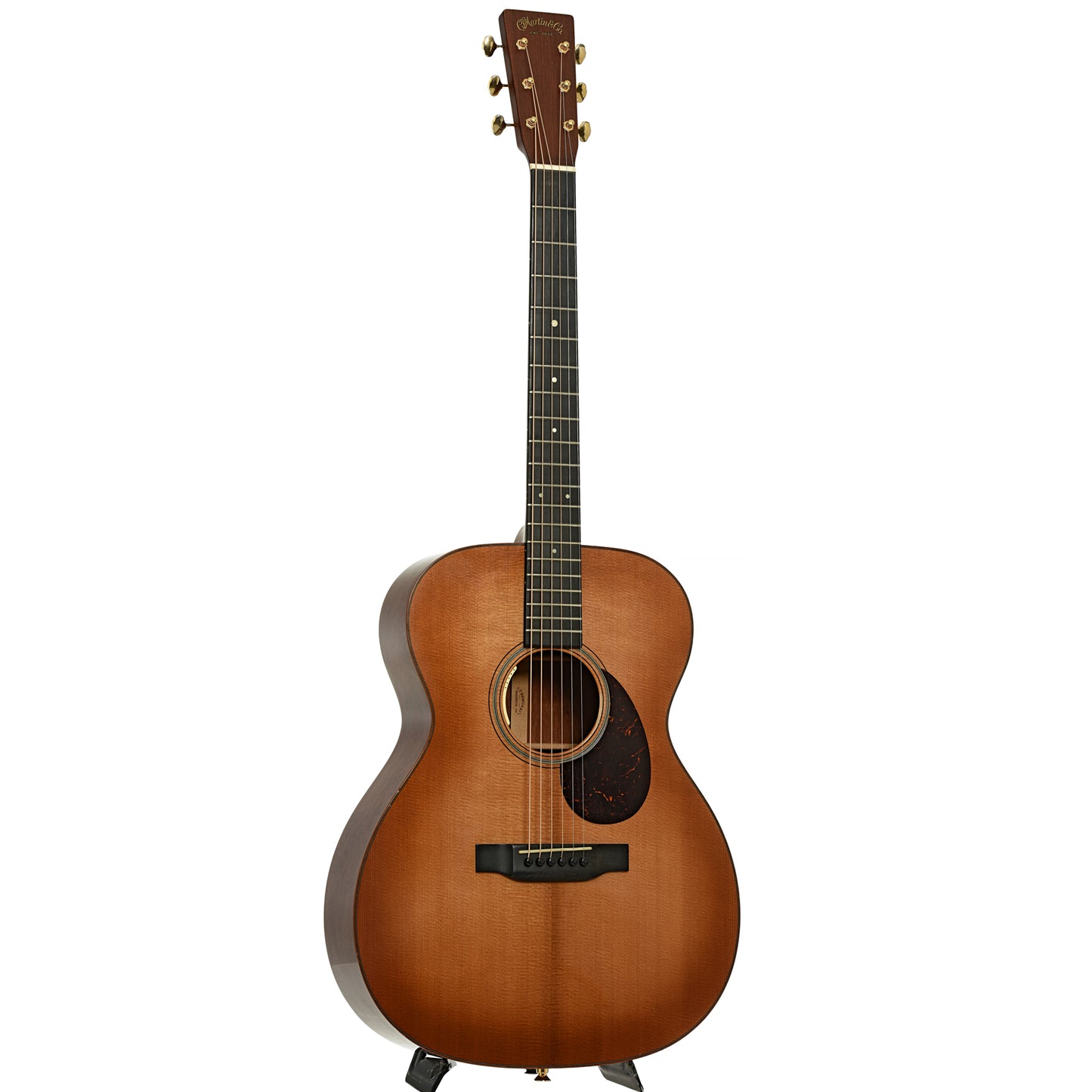 Full front and side of Martin Custom 000-18 Acoustic Guitar 
