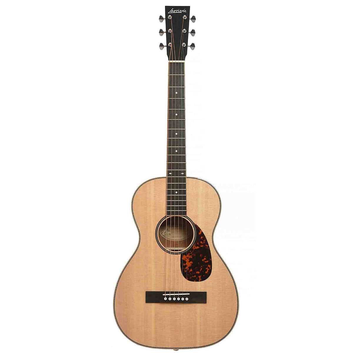 Full Front of Larrivee 0-44 Acoustic Guitar & Case