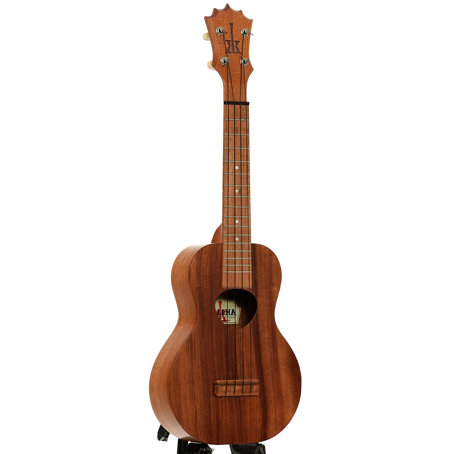 Full front and side of KoAloha KC-10 PIkake Concert Ukulele
