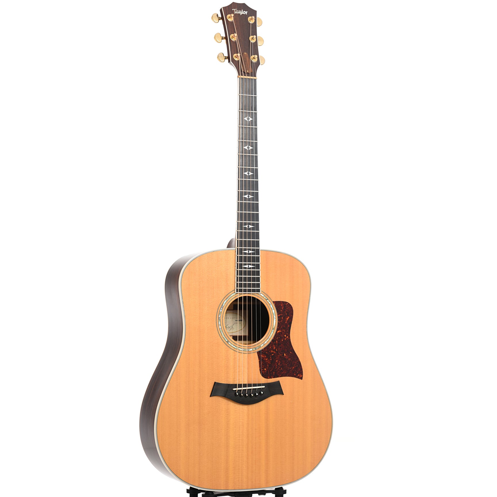 Full front and side of Taylor  810 Acoustic Guitar 