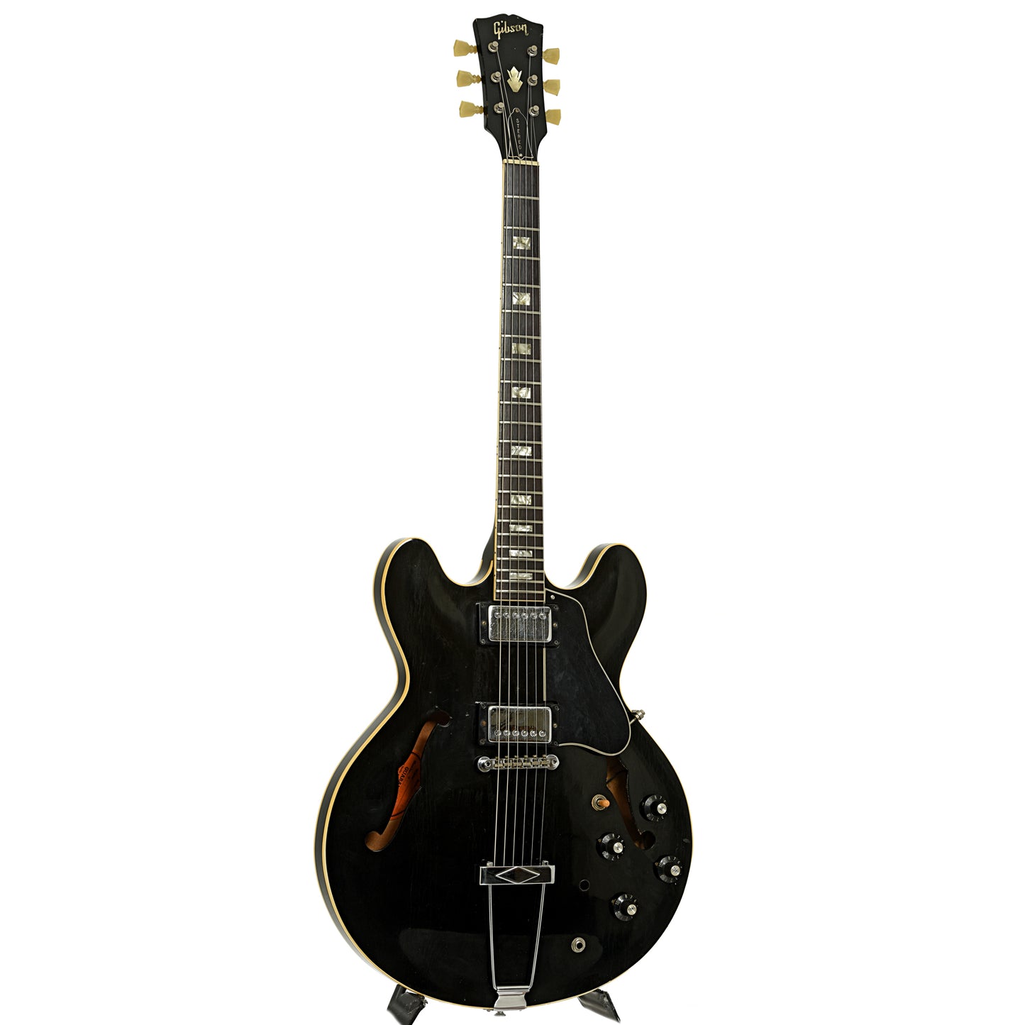Full front and side of Gibson ES-335 Hollowbody Electric Guitar 