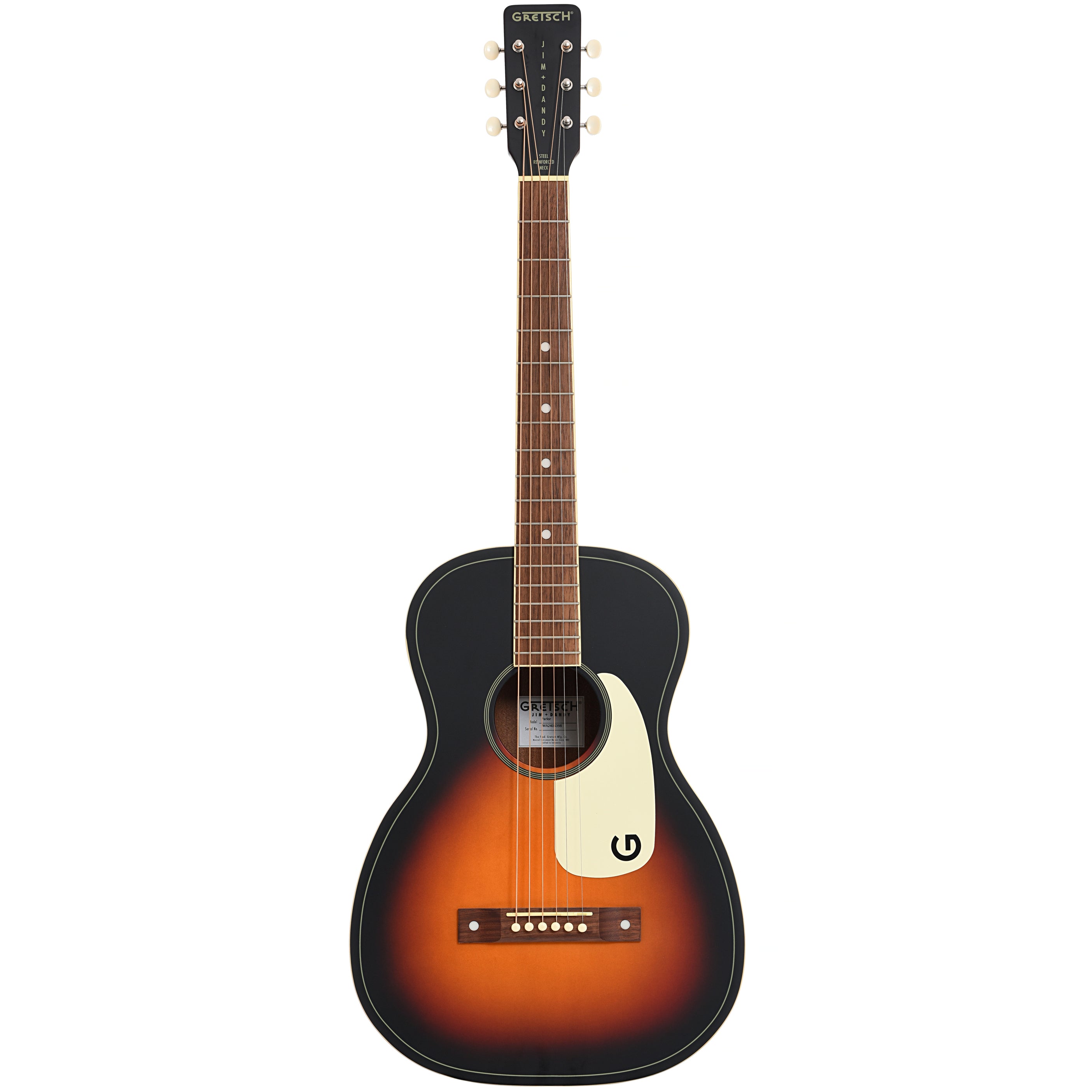 Gretsch Jim Dandy Parlor Acoustic Guitar, Rex Burst – Elderly