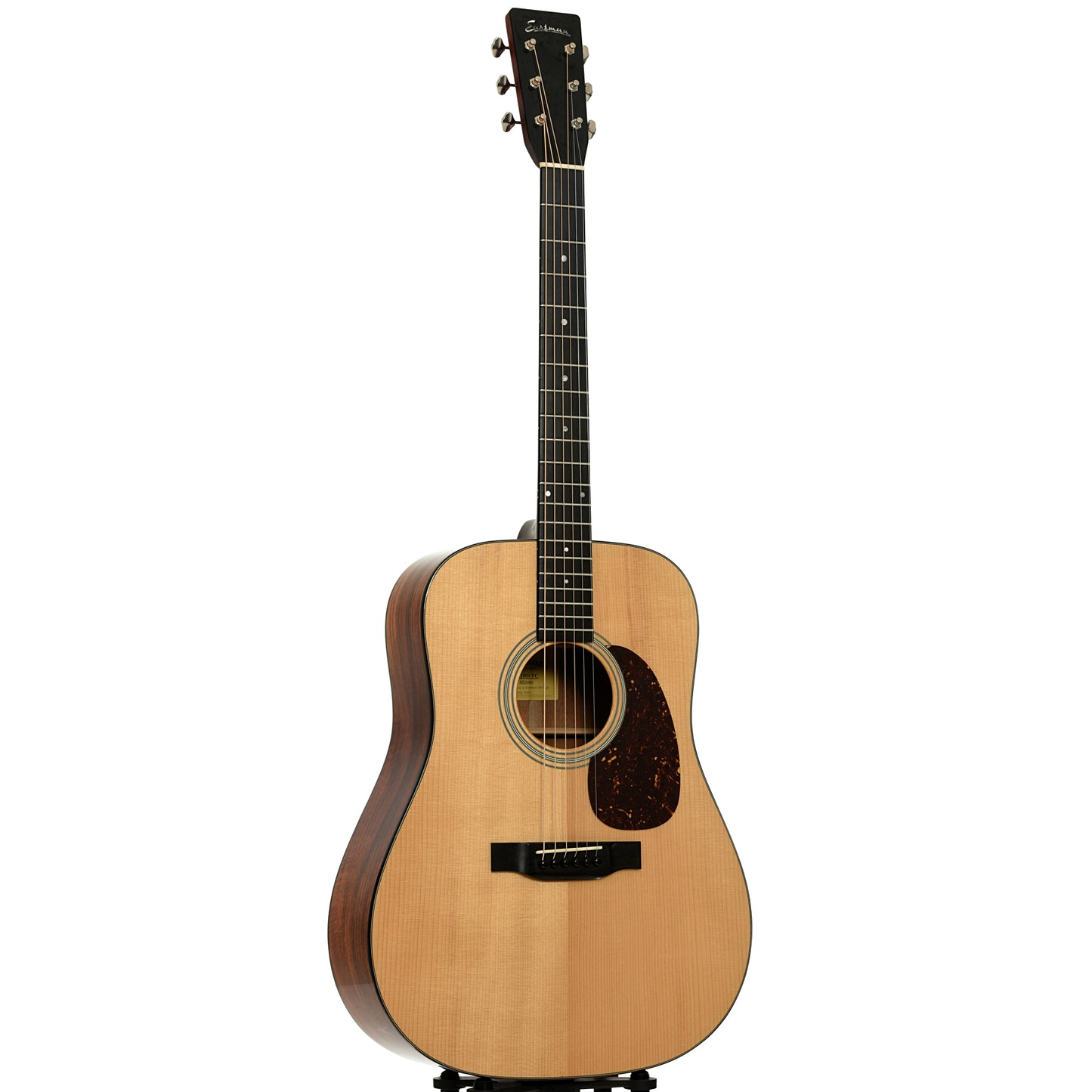 Full front and side of Eastman E10D -TC Dreadnought Acoustic Guitar