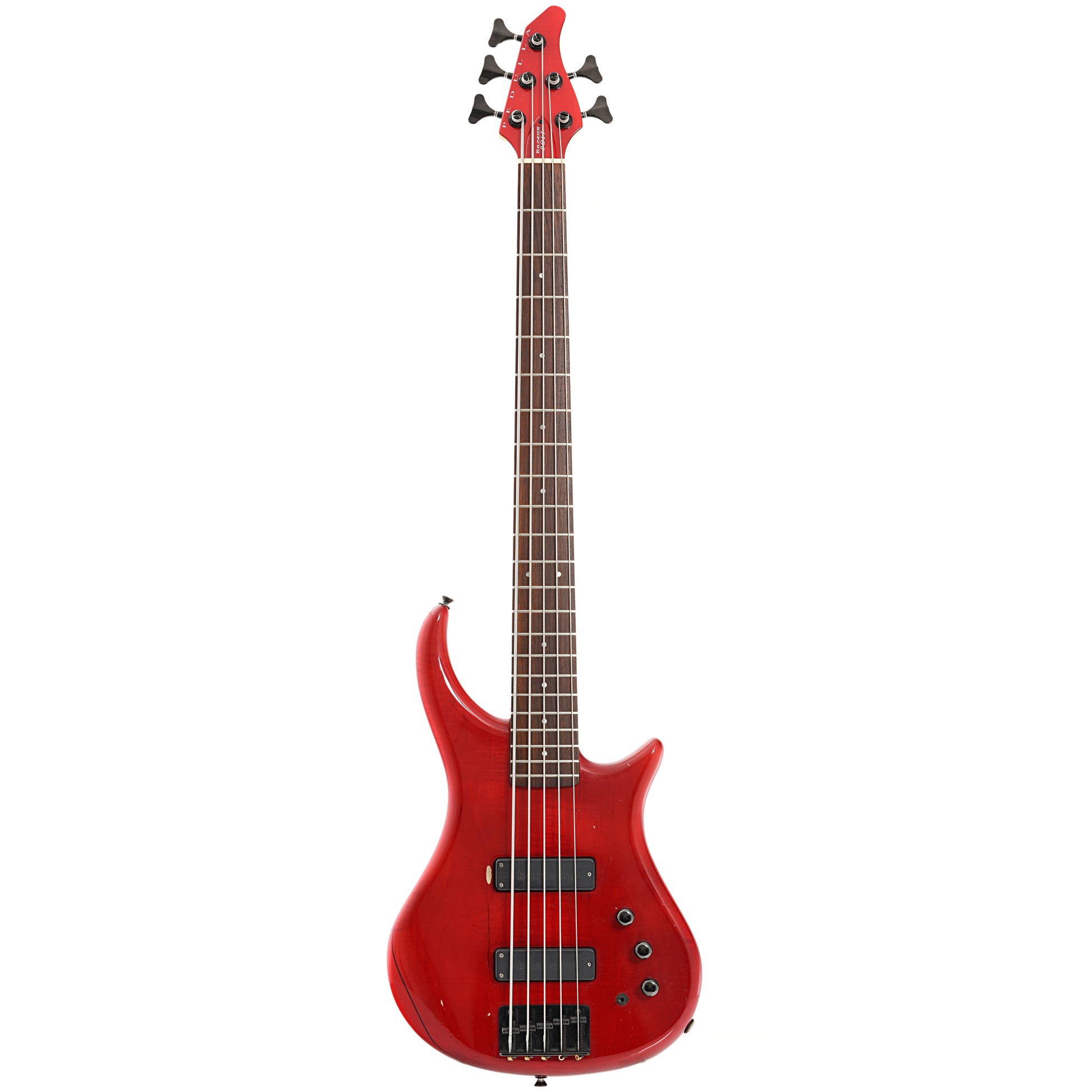 Full front of Pedulla Thunder Bolt 5-String Electric Bass