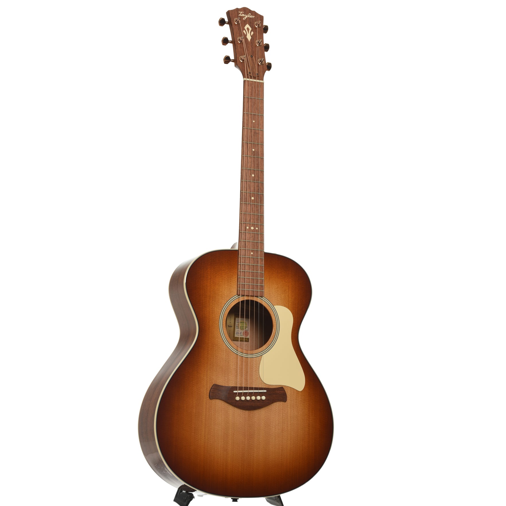 Full front and side of Taylor Ben Harper Gold Label 512e Special Edition Acoustic Guitar 
