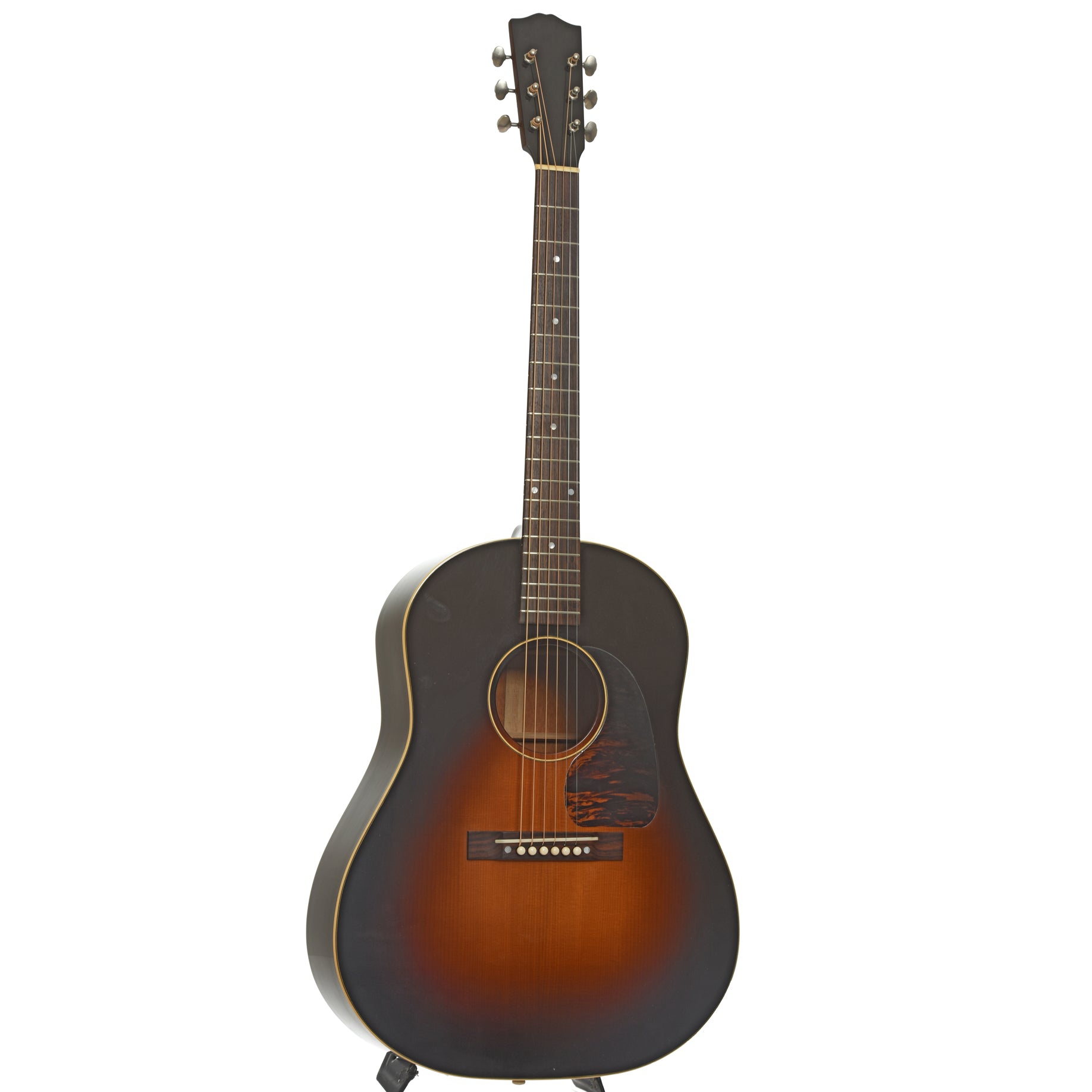 Full front and side of Pre-War Guitars Co. Slope Shoulder 45 Acoustic Guitar  
