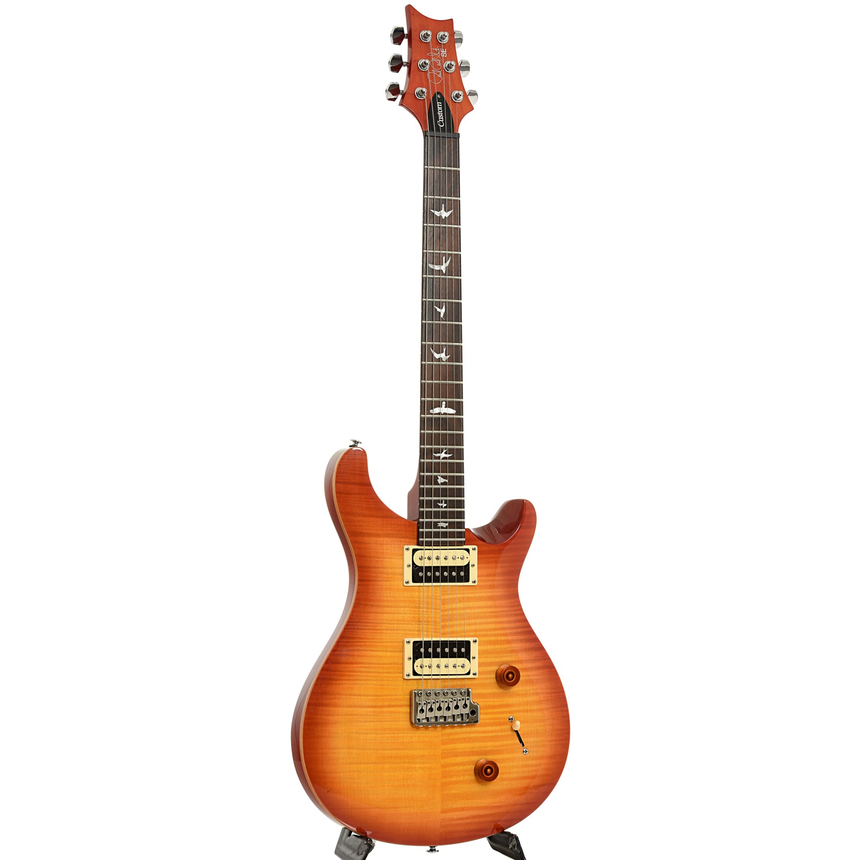 Full front and side of PRS SE CE Custom 24 Electric Guitar