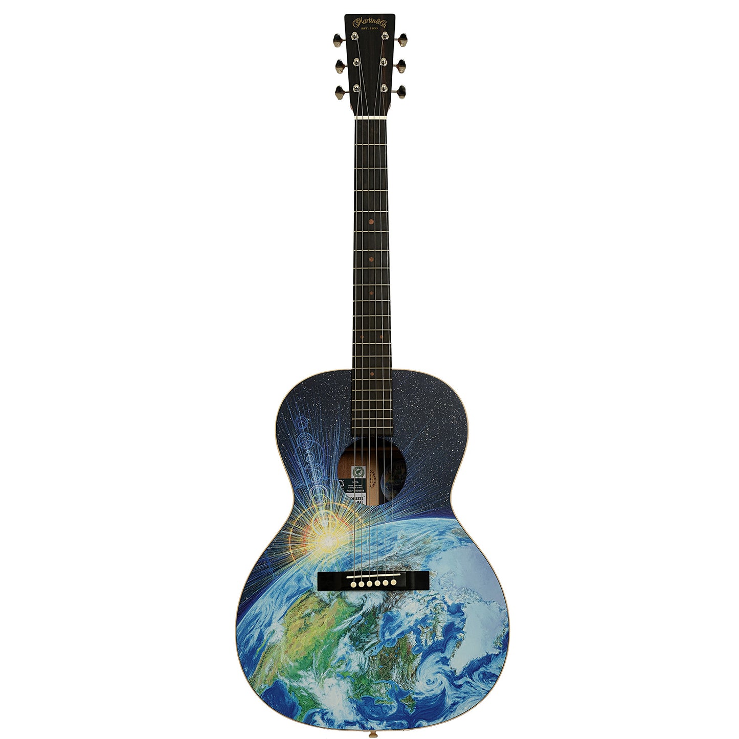 Full front of Martin 00L-17 Earth Guitar 