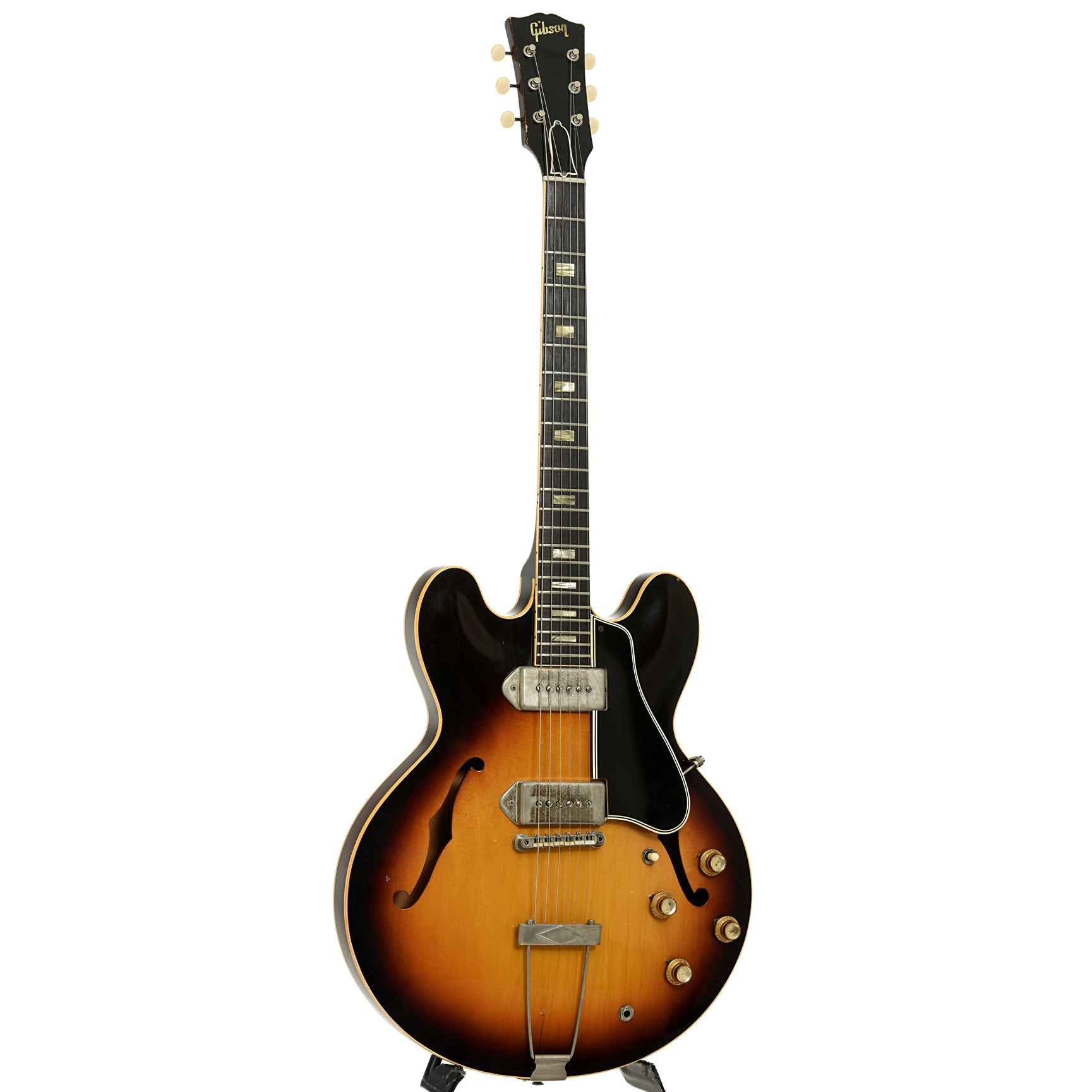 Full front and sifd of Gibson ES-330TD Hollowbody Electric Guitar