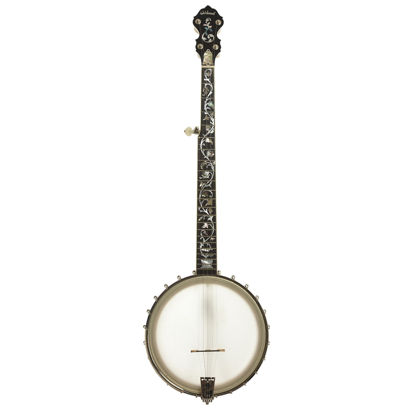 Full front of Wildwood Balladeer Openback Banjo