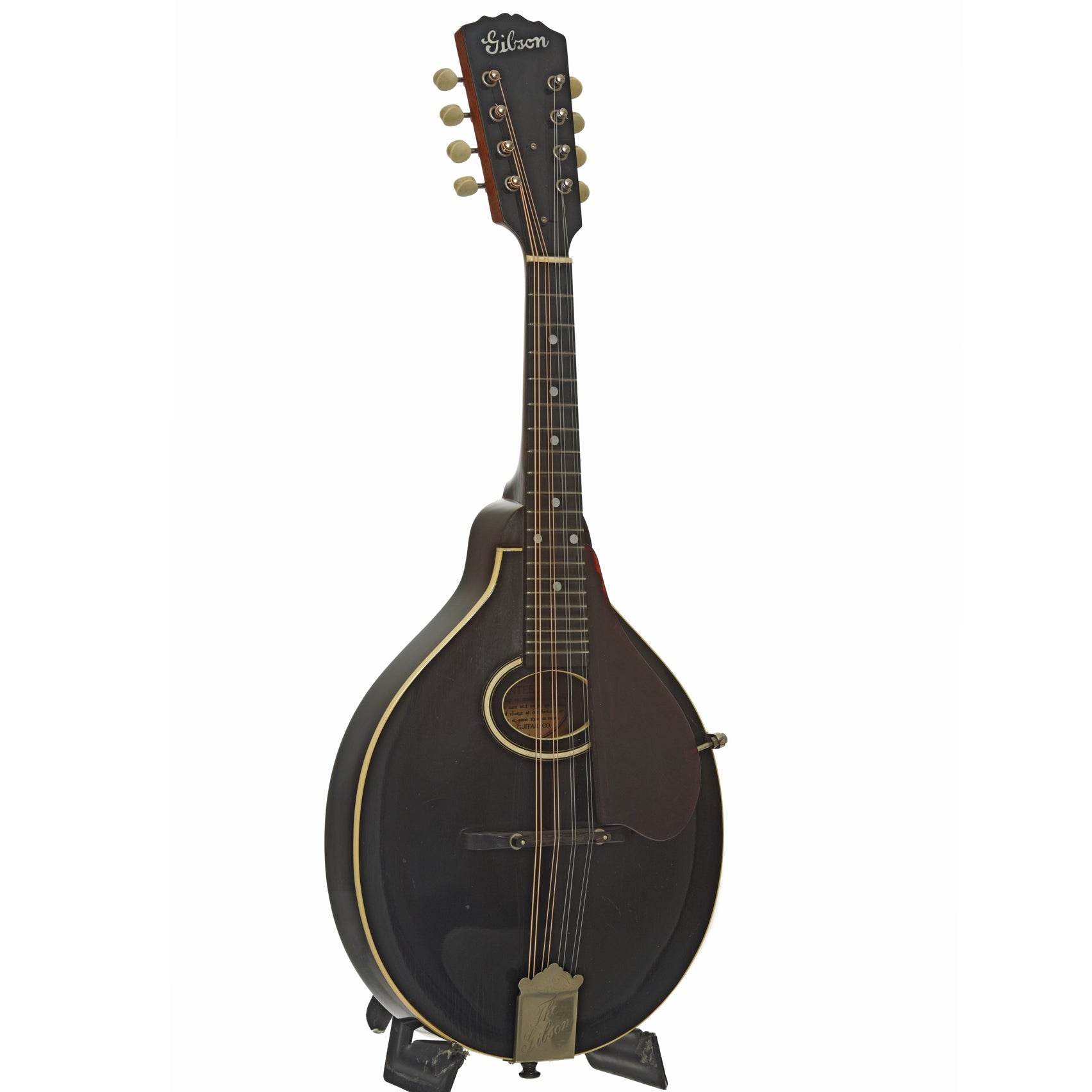 Full front and side of Gibson A Mandolin 