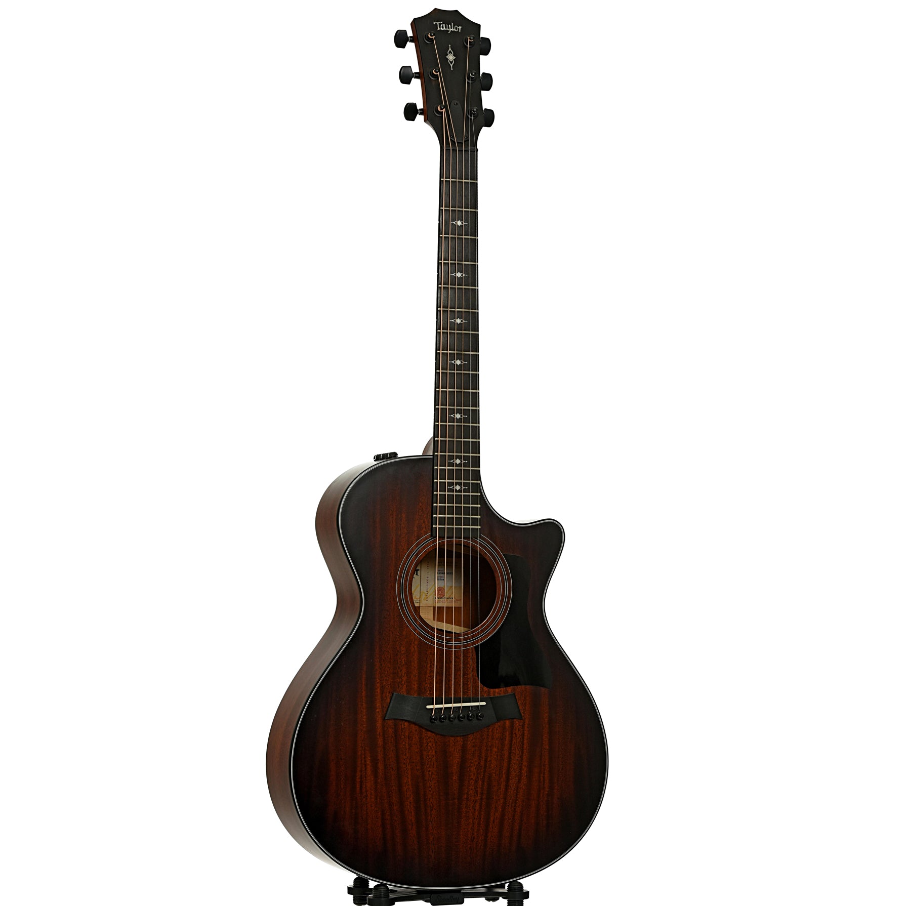 Full front and side of Taylor 322CE
