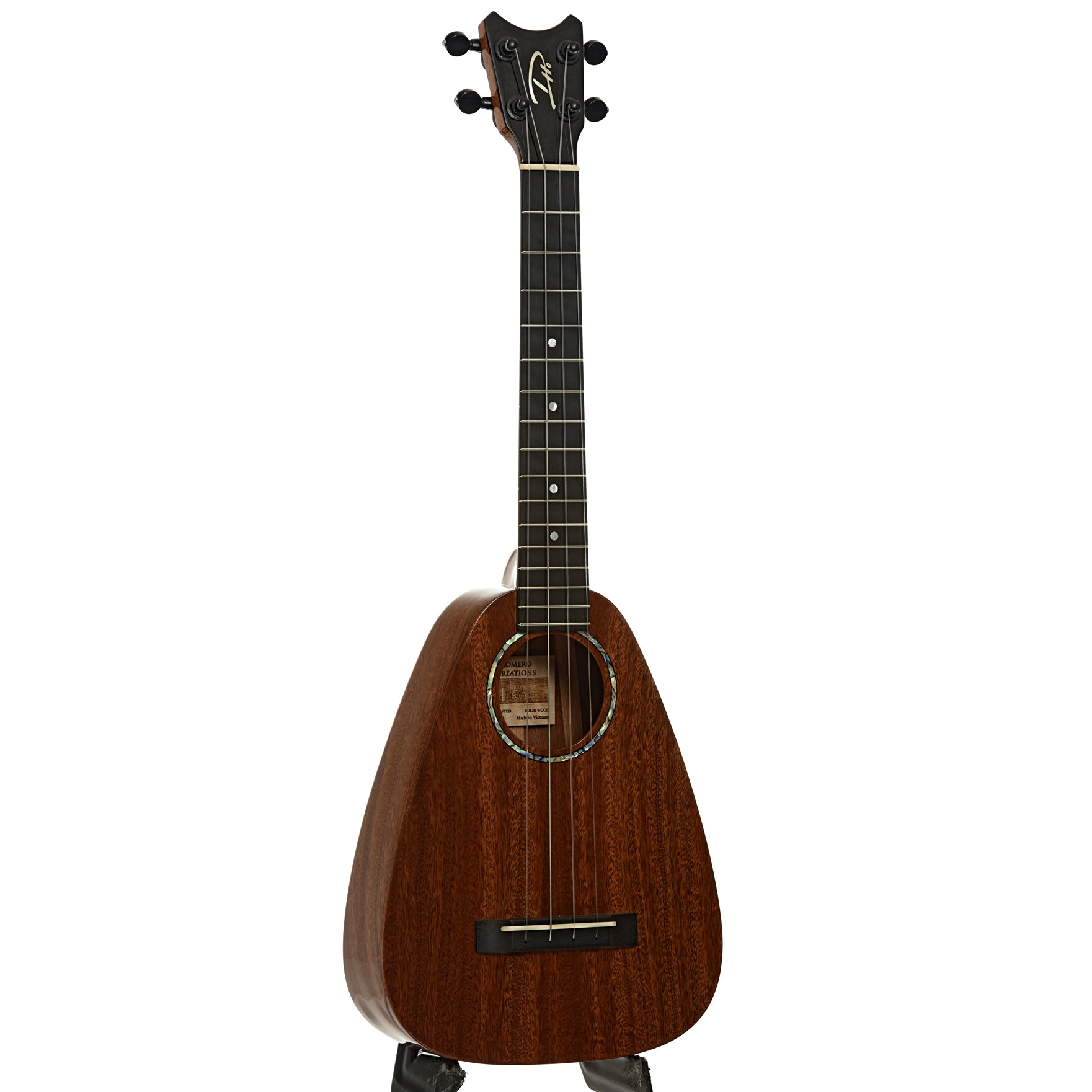 Full front and iside of Romero Tiny Tenor Ukulele 