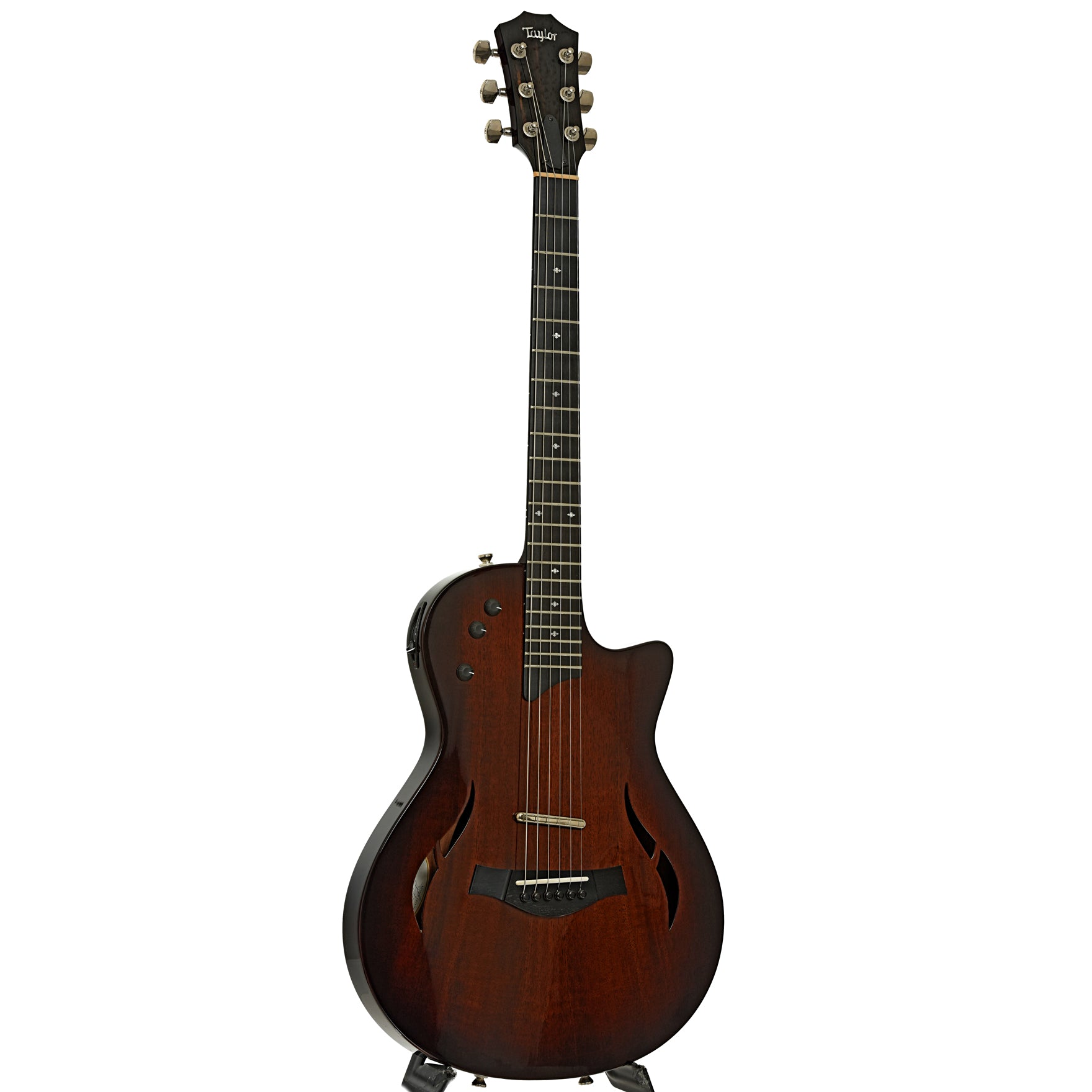 Full front and side of Taylor T5z Classic DLX Acoustic-Electric Guitar