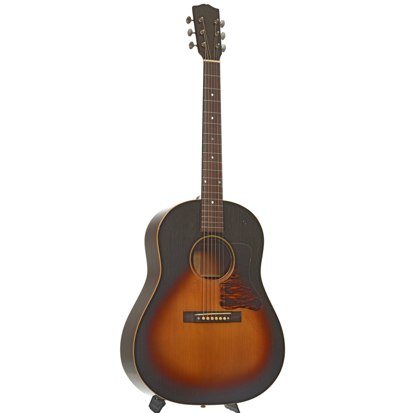 Full front and side of Pre-War Guitars Co. Slope Shoulder Dreadnought Level 3 Acoustic Guitar