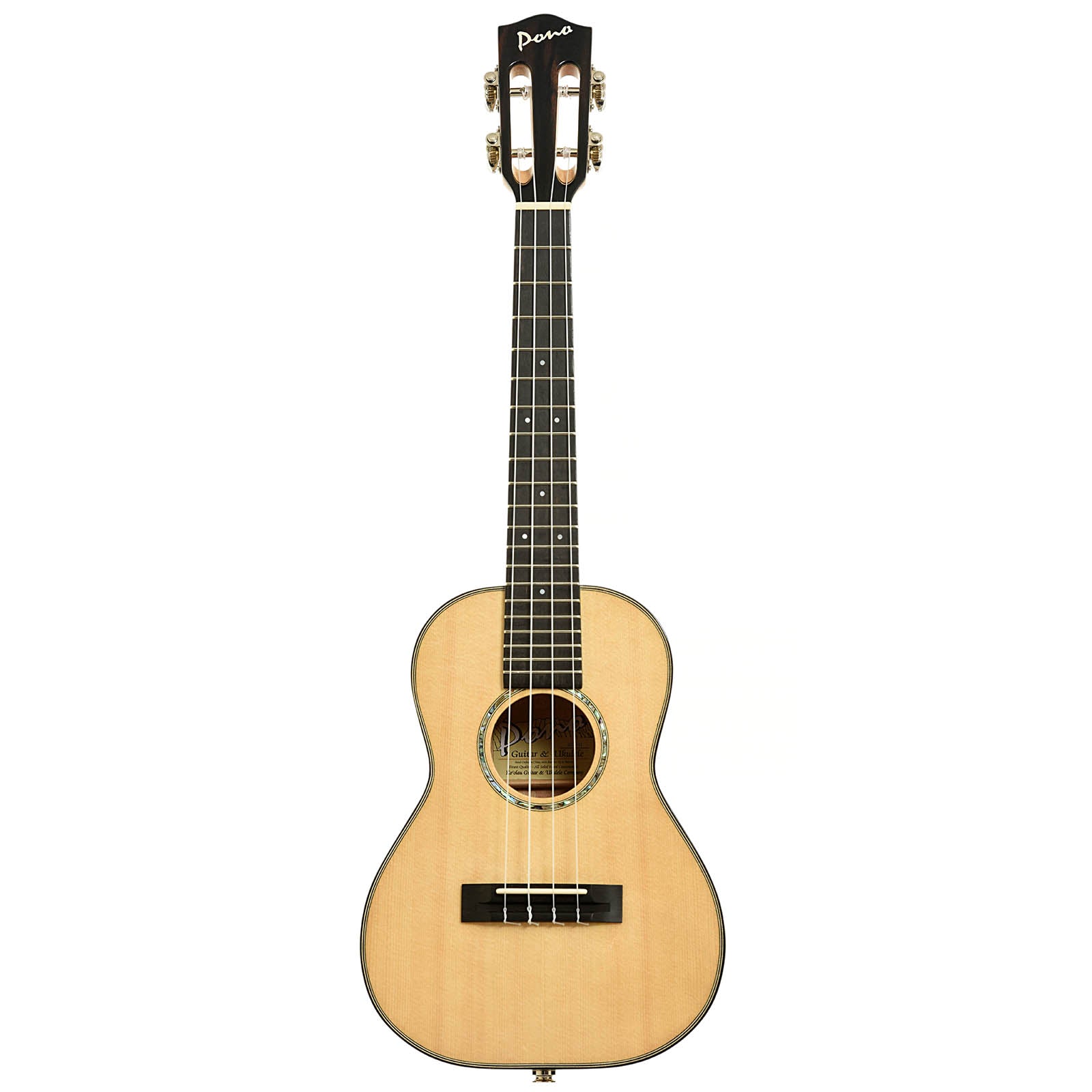 Full front of Pono MPTSH Tenor Ukulele