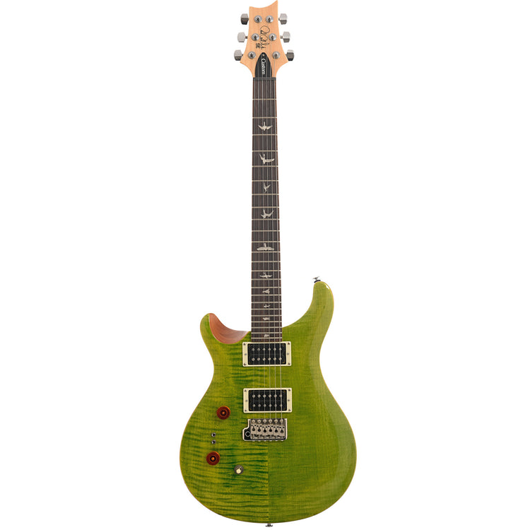 Full front of PRS Custom 24-08 Lefty Electric Guitar, Eriza Verde