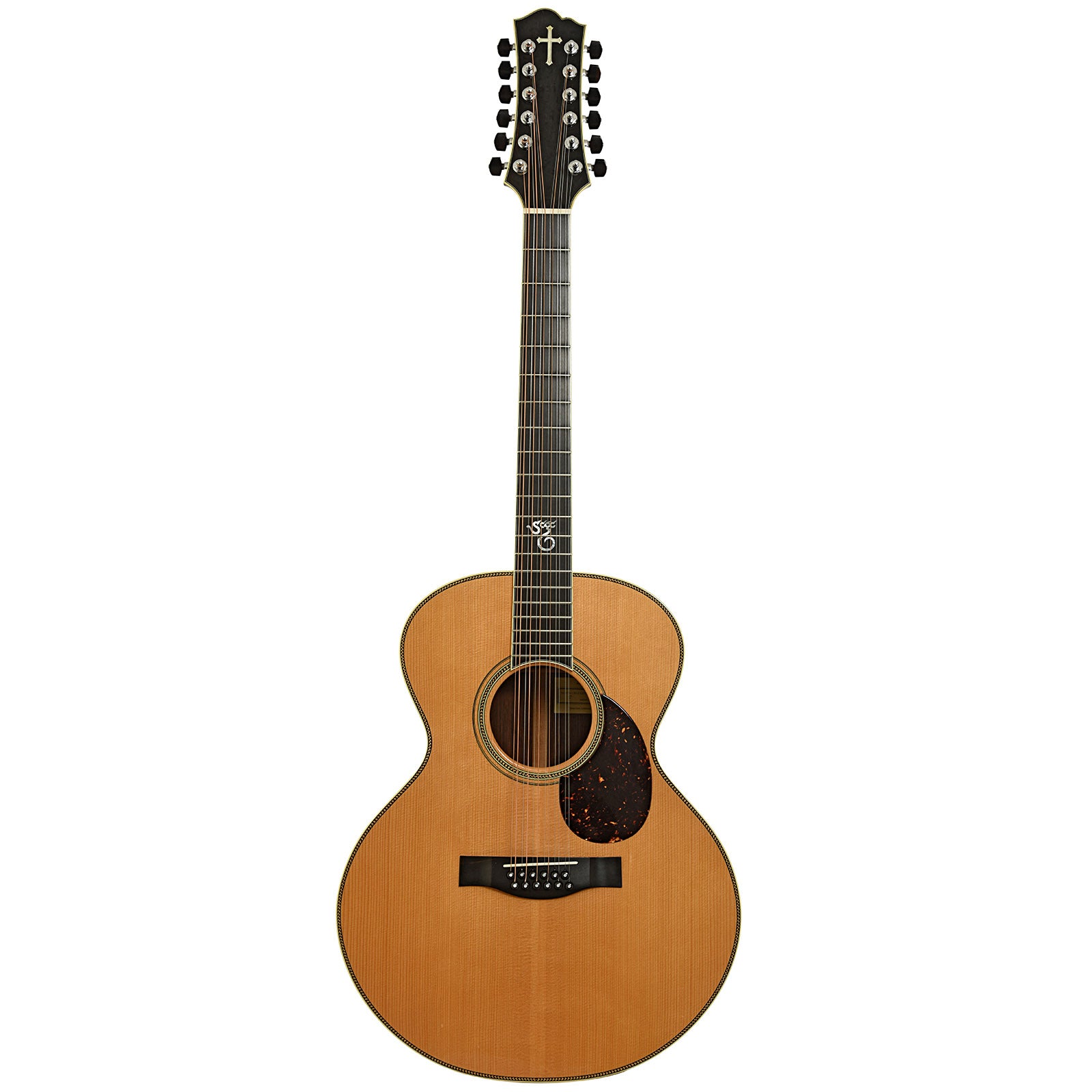 Full front of Santa Cruz Brazilian F Custom 12-String Acoustic Guitar