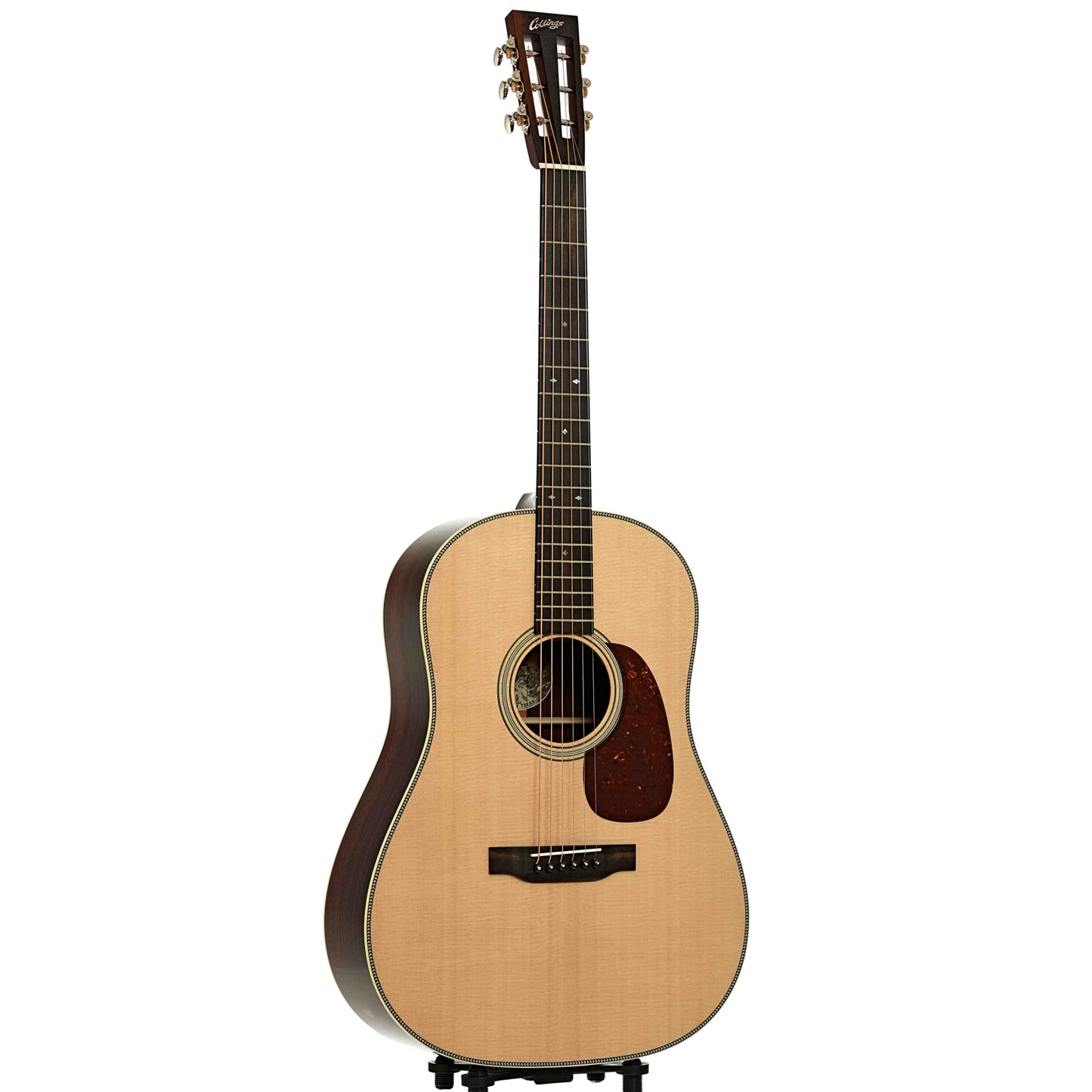 Full Front & Side of Collings DS2H 12-Fret Acoustic Guitar & Case, Shopworn