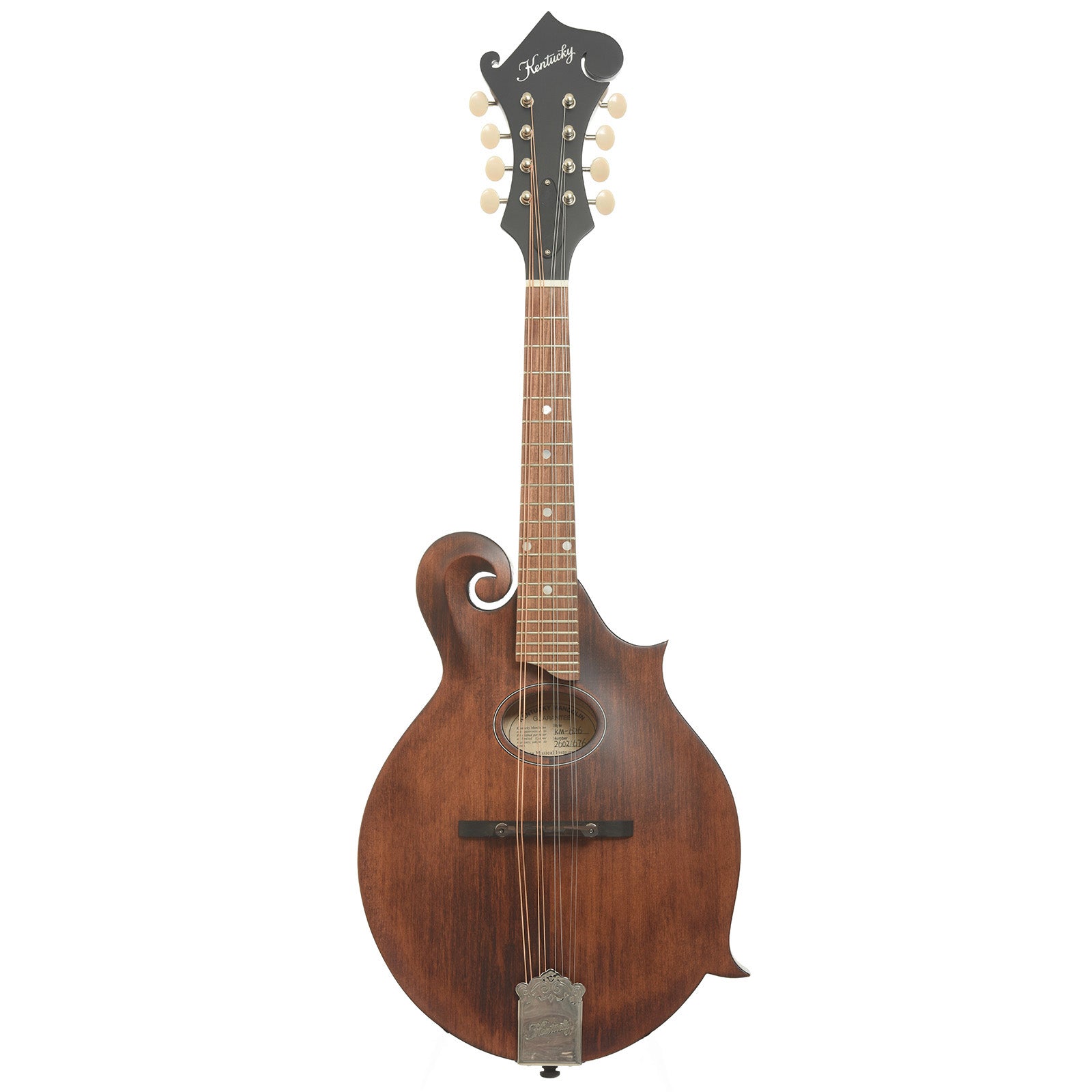 Full front of Kentucky KM-626 F-Style Oval Hole Mandolin