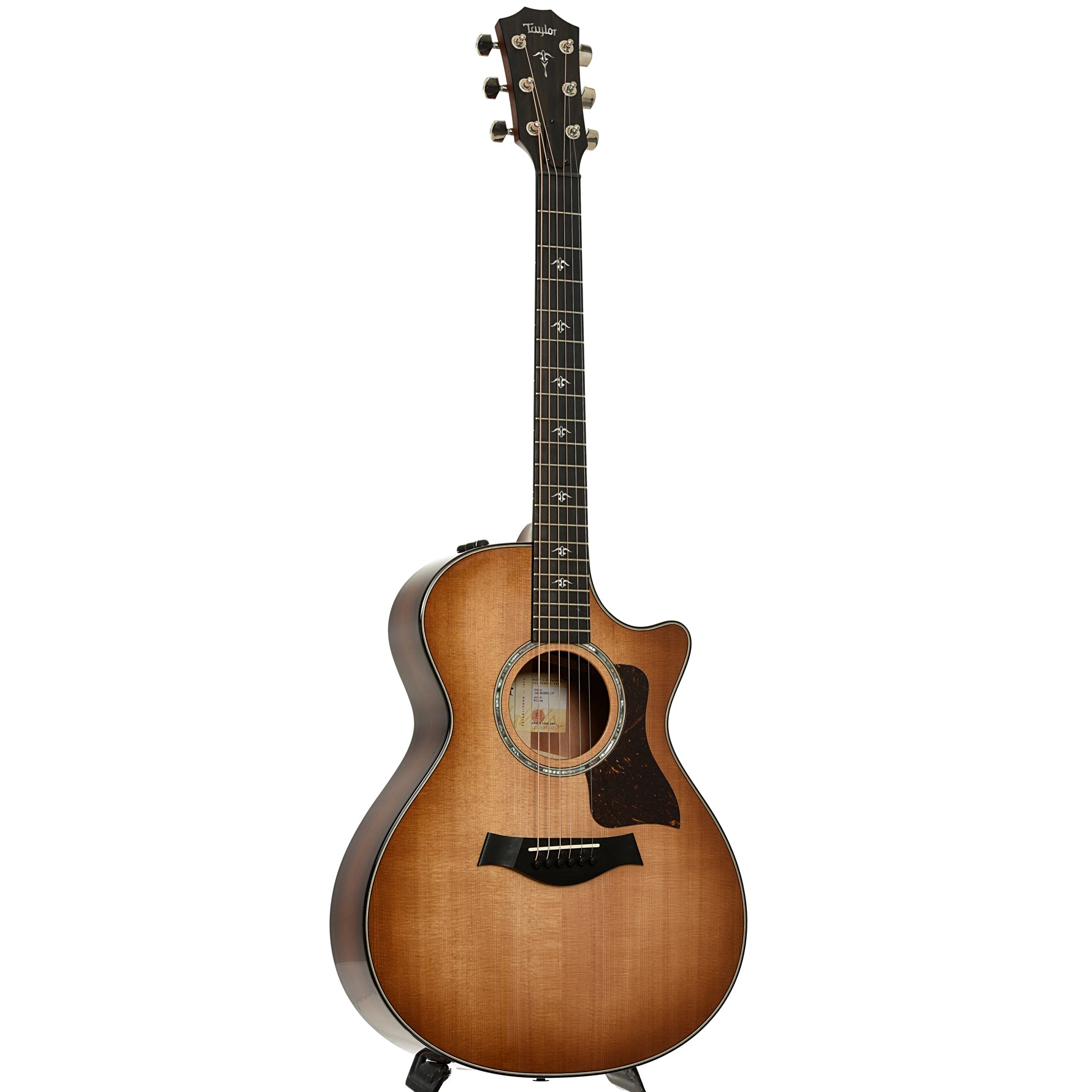 Full front and side of Taylor 512CE Acoustic Guitar 