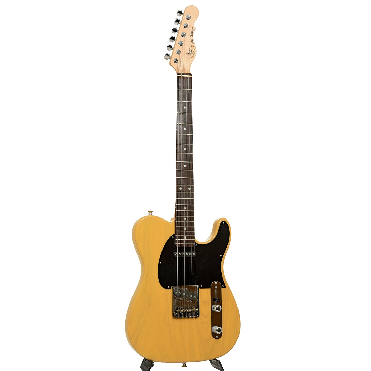 Full front and side of G&L ASAT Classic Electric Guitar