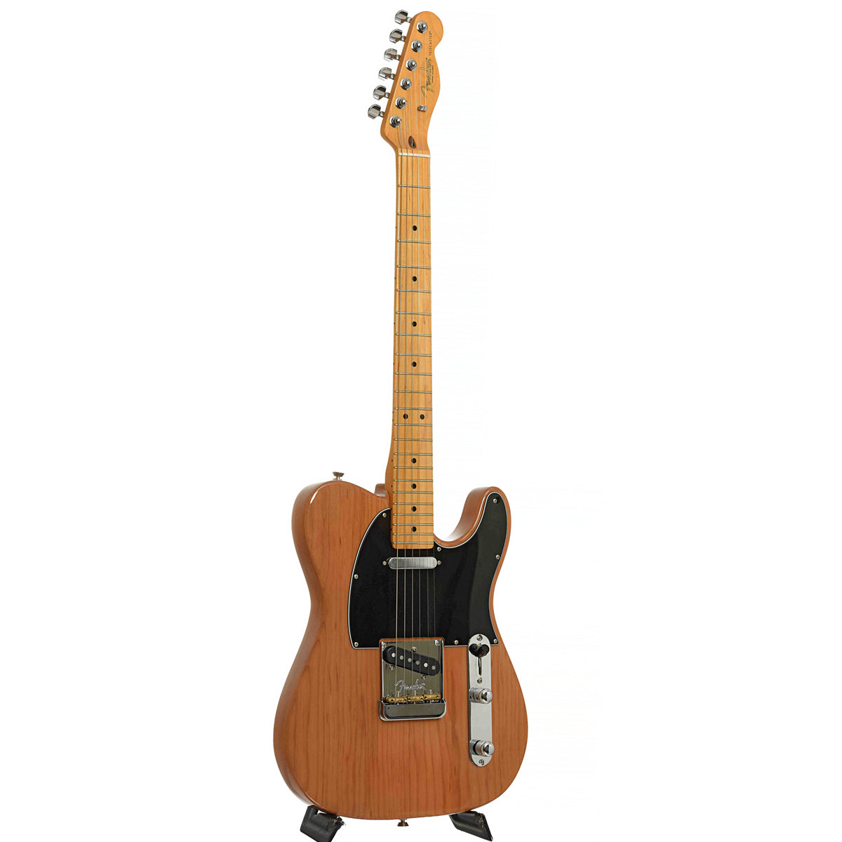 Full front and side of American Professional II Roasted Pine Telecaster