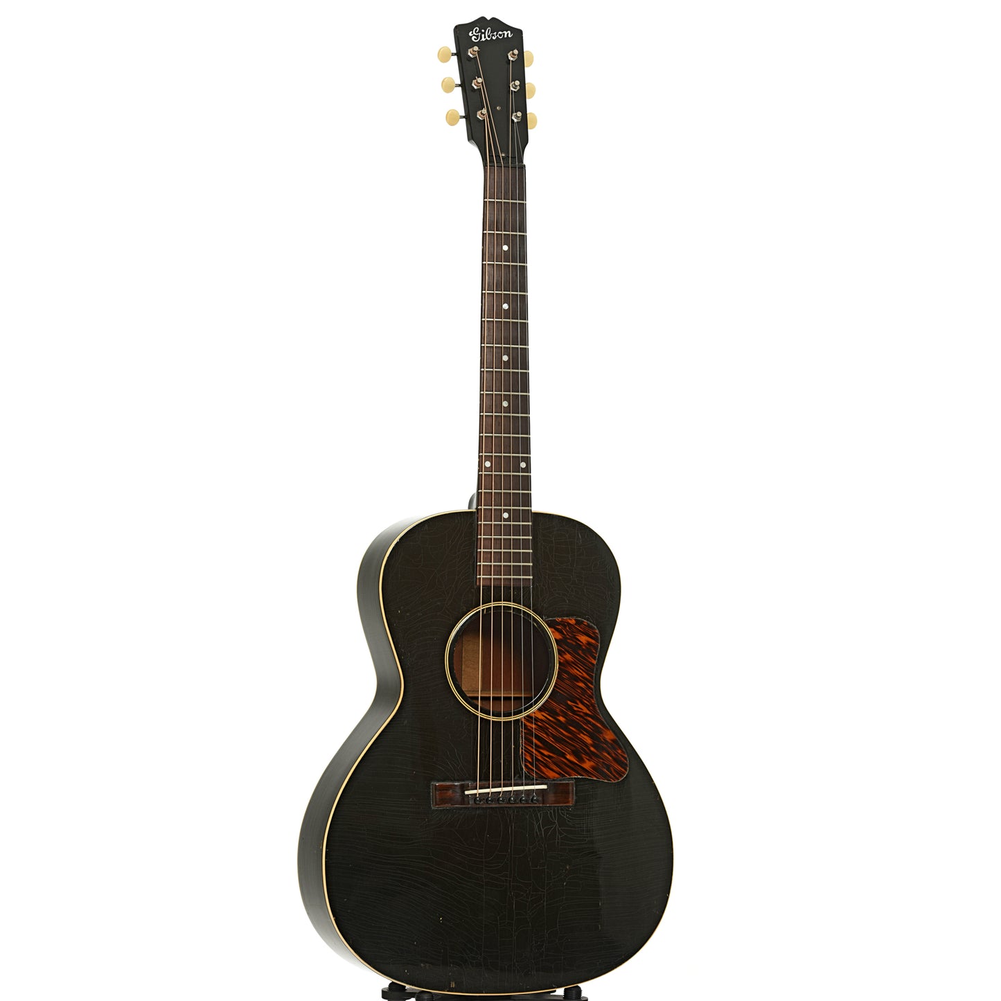 Full front and side of Gibson L-00 Acoustic Guitar