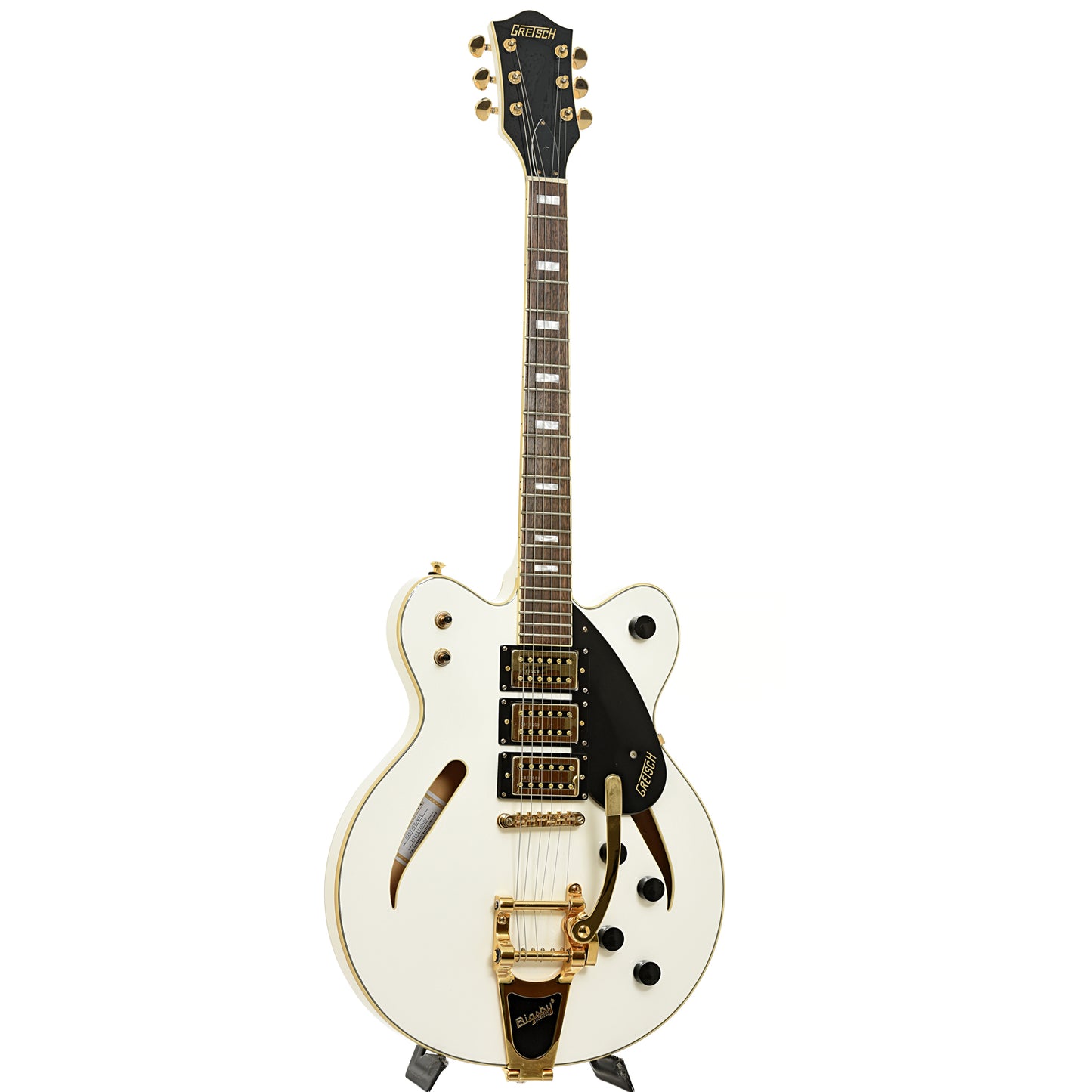 Full front and side of Gretsch G2627TG Hollowbody Electric Guitar 