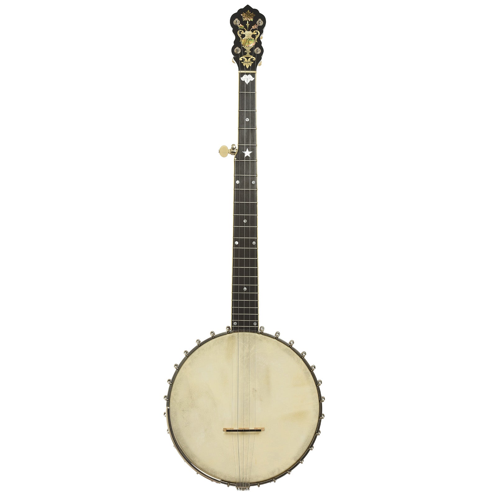 Full front of Mike Ramsey Tubaphone No.3 Open Back Banjo