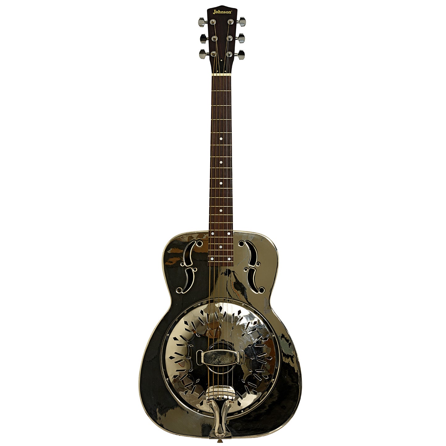 Full front of Johnson AXL998 Resonator Guitar 