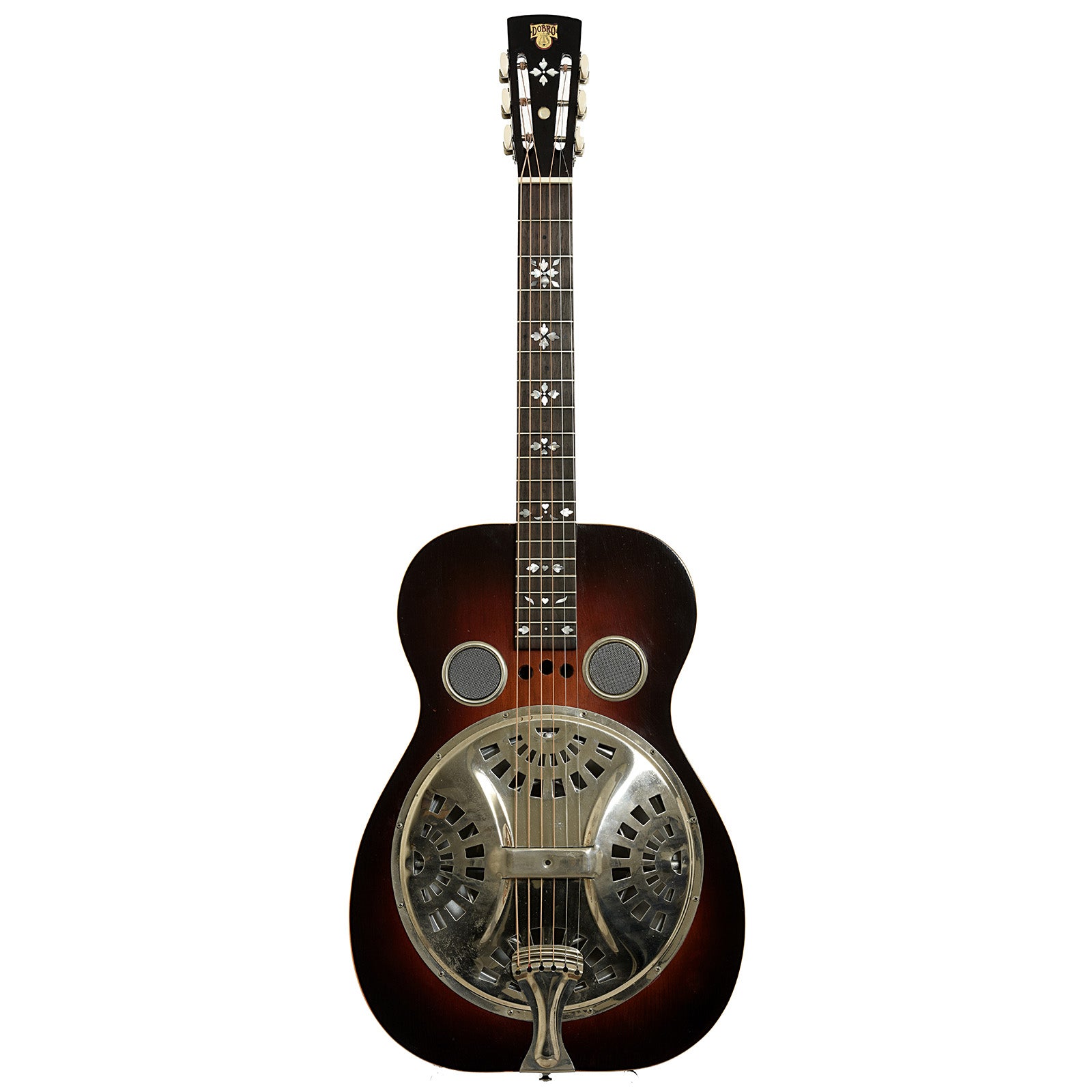 Full front of Dobro 60DS Squareneck Resonator Guitar (1970)