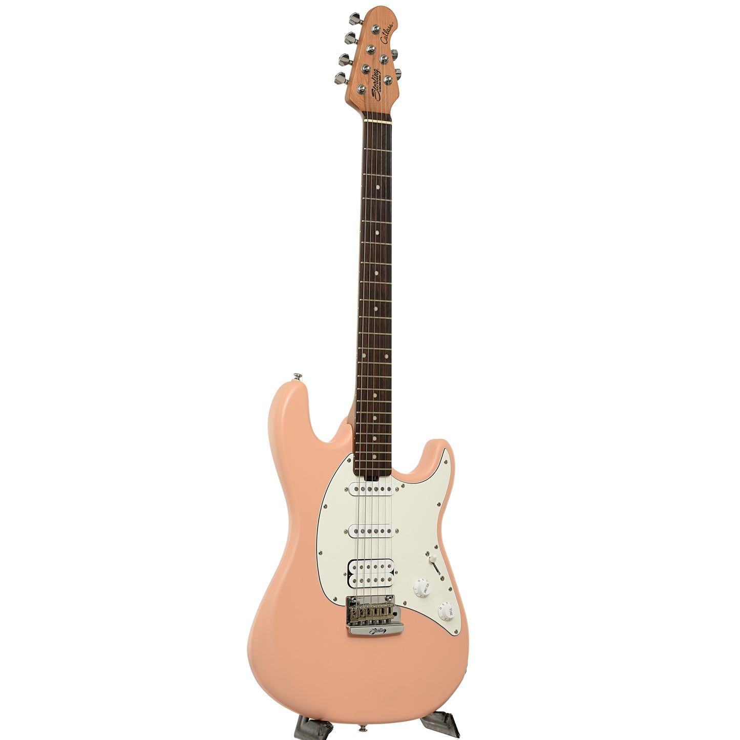 Full front and side of Sterling By Music Man Cutlass Electric Guitar