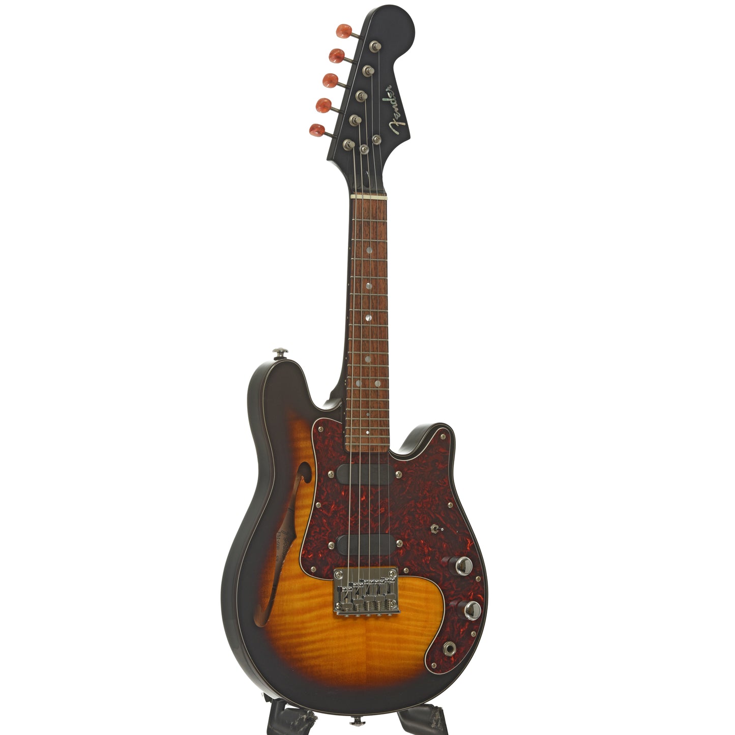 Full front and side of Fender FM-60E 5-String Electric Mandolin 