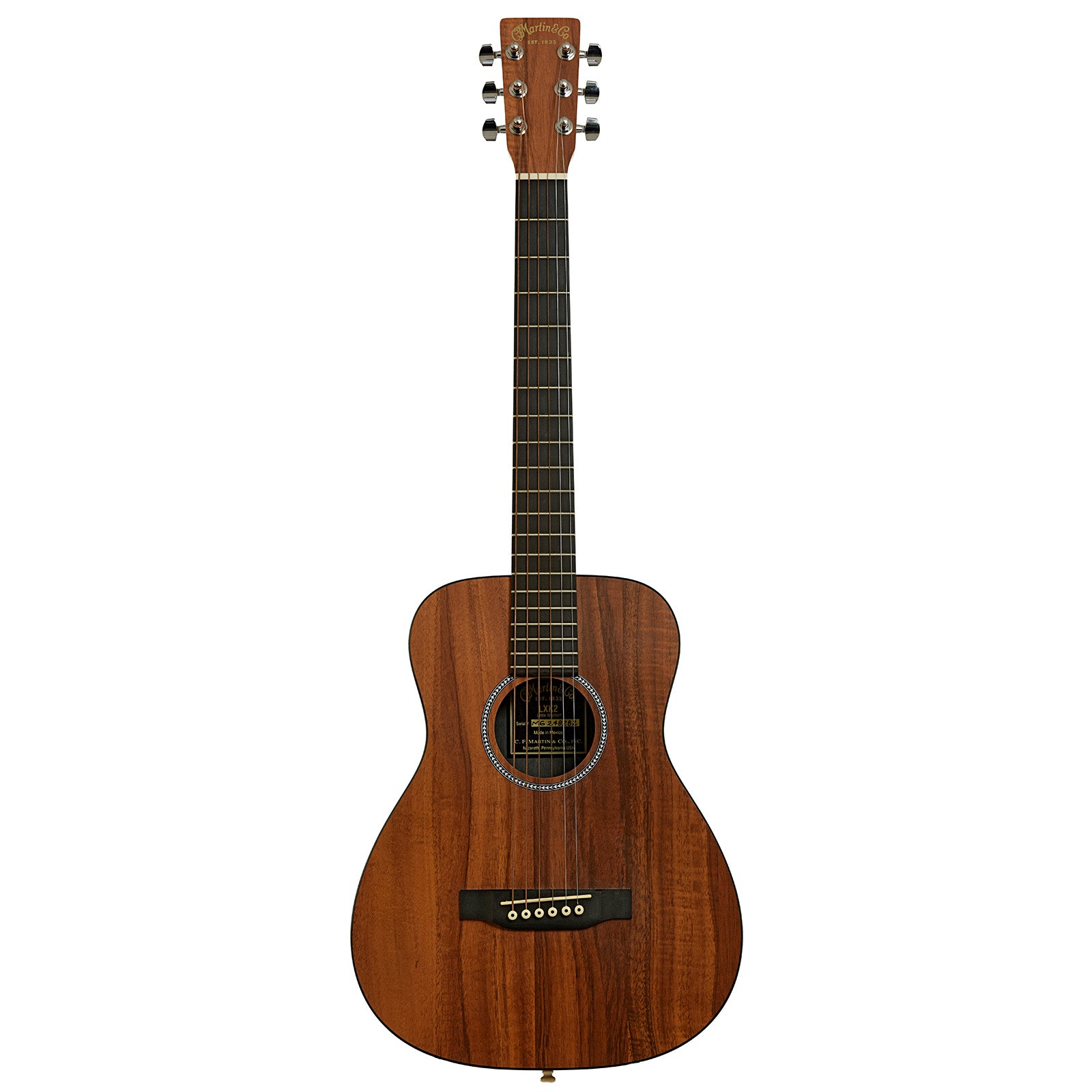 Full front of Martin LXK2 Koa Little Martin Acoustic Guitar 