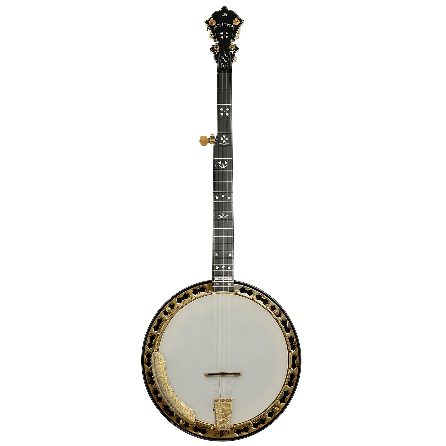 Full front of Stelling Sonny Osborne Sonflower Prototype Banjo