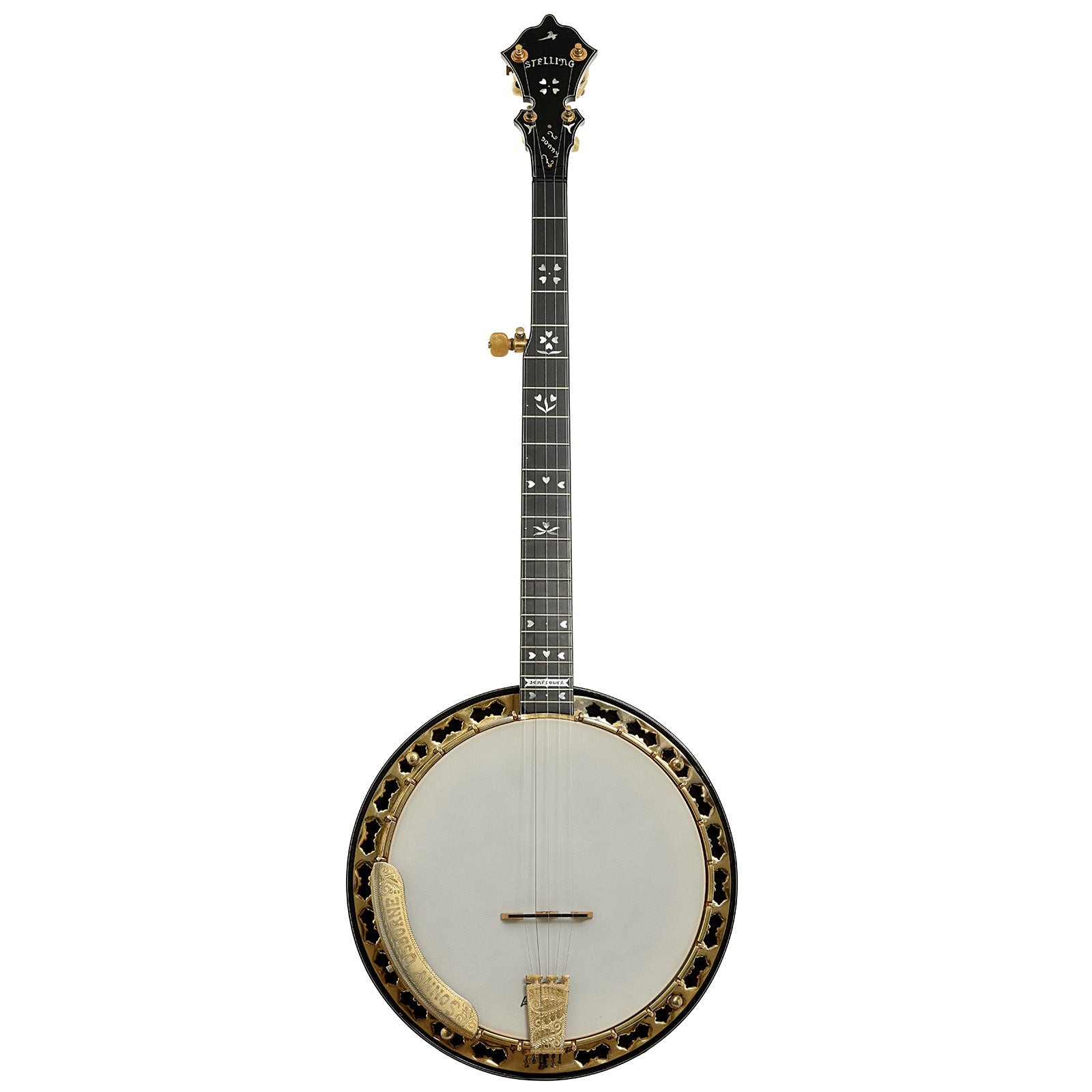 Full front of Stelling Sonny Osborne Sonflower Prototype Banjo
