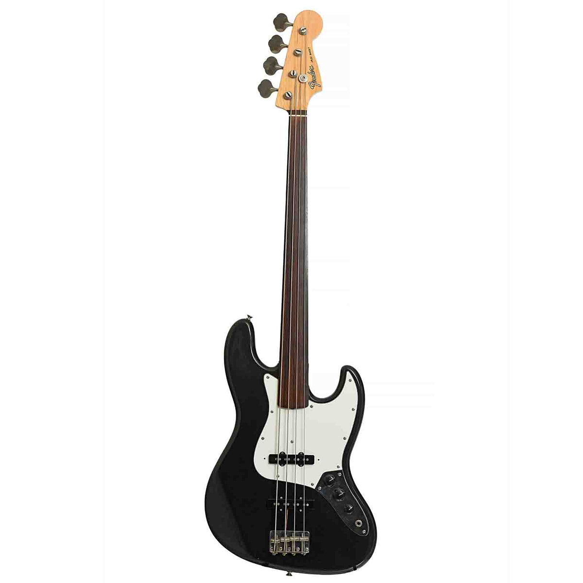 Full front of Fender Jazz Fretless Electric Bass