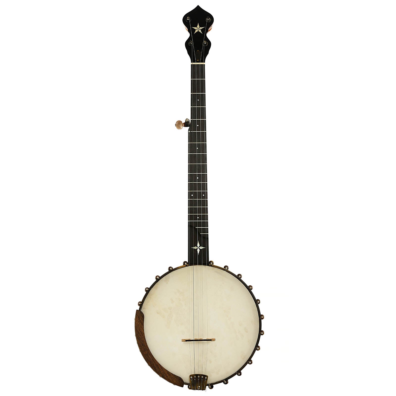 Front of Ome Wizard Cherry 11" Open Back Banjo 