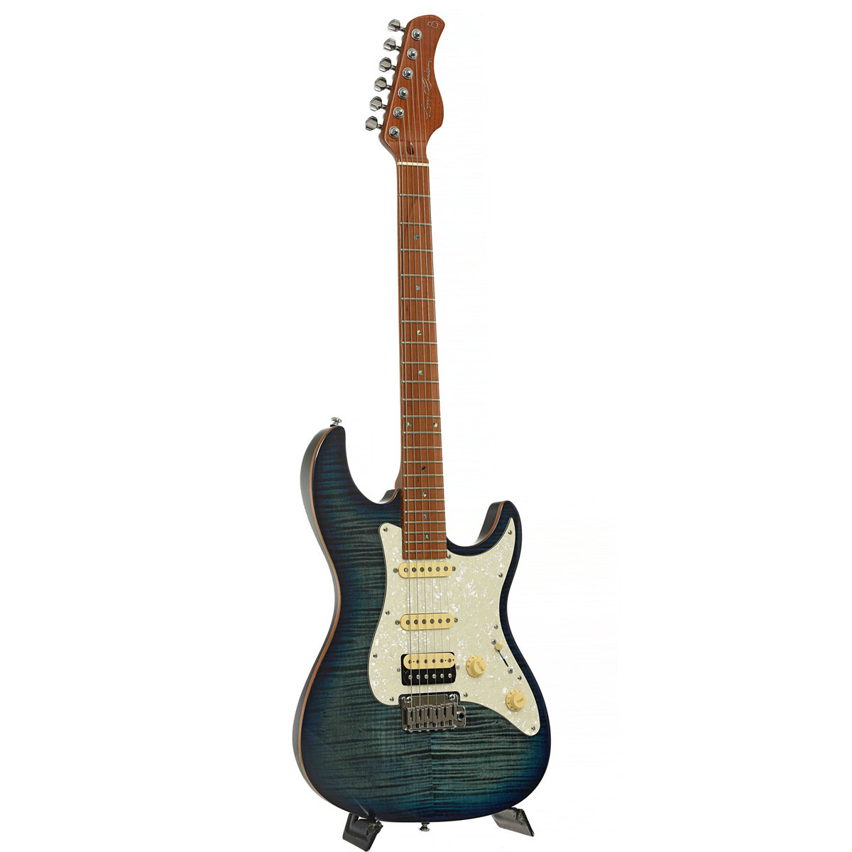 Full Front & Side of Sire Larry Carlton S7 FM Electric Guitar