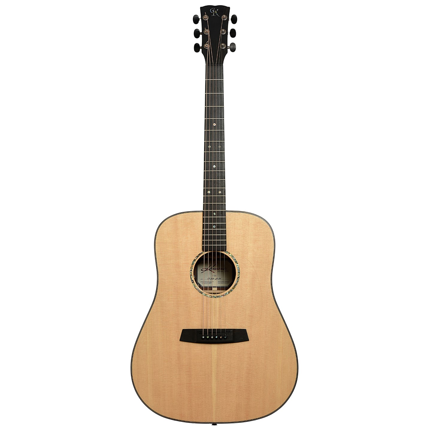 Full front of Kremona R-30e Dreadnought Acoustic-Electric Guitar