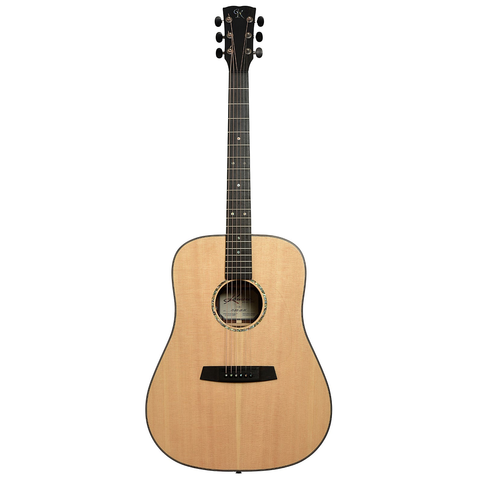 Full front of Kremona R-30e Dreadnought Acoustic-Electric Guitar