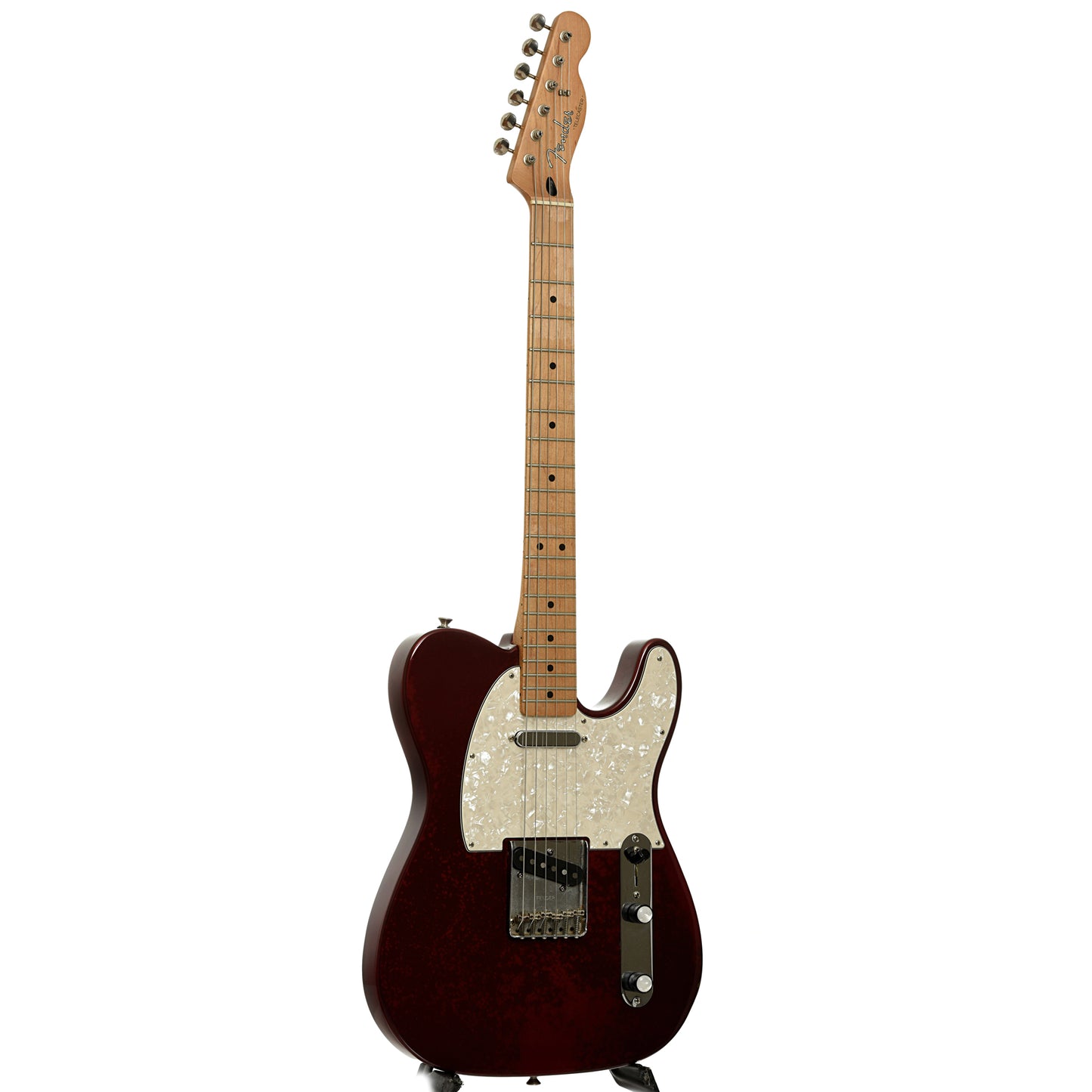 Full front and side of Fender Standard Telecaster Electric Guitar