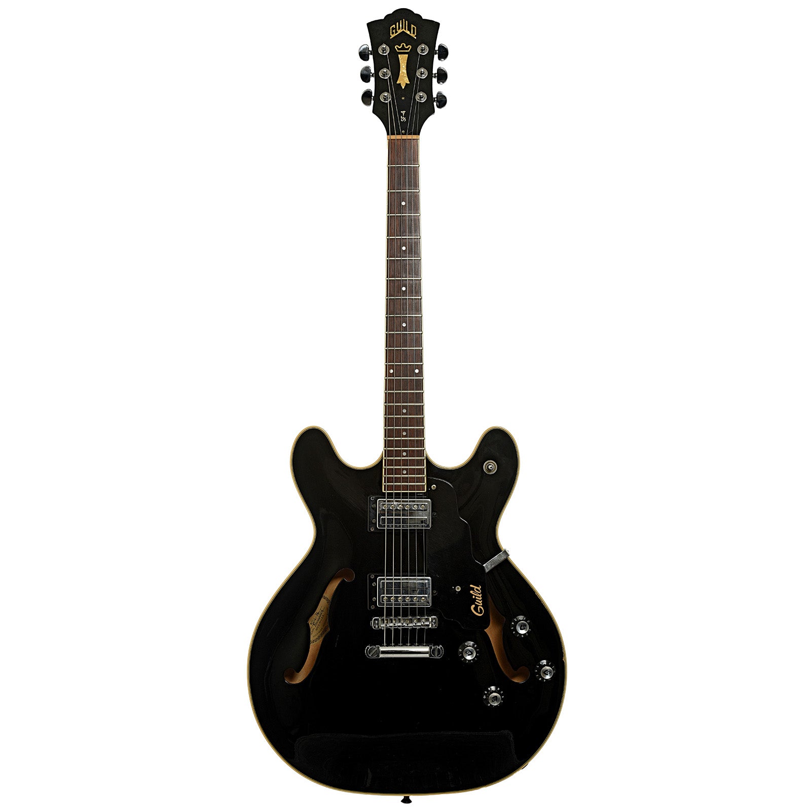 Full front of Guild SF4-BK Starfire Semi-Hollowbody Electric Guitar