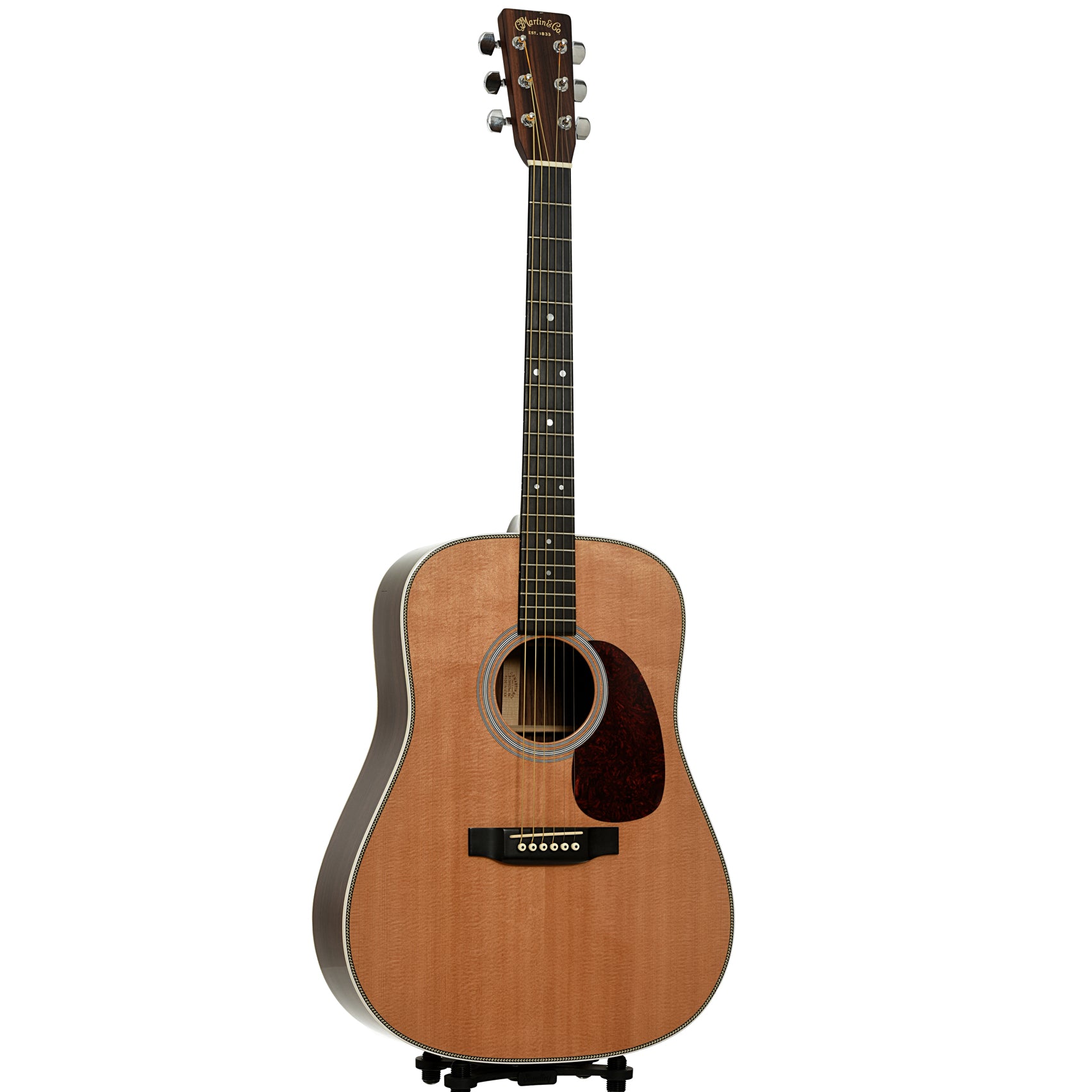 Full front and side of Martin HD-28 Acoustic Guitar